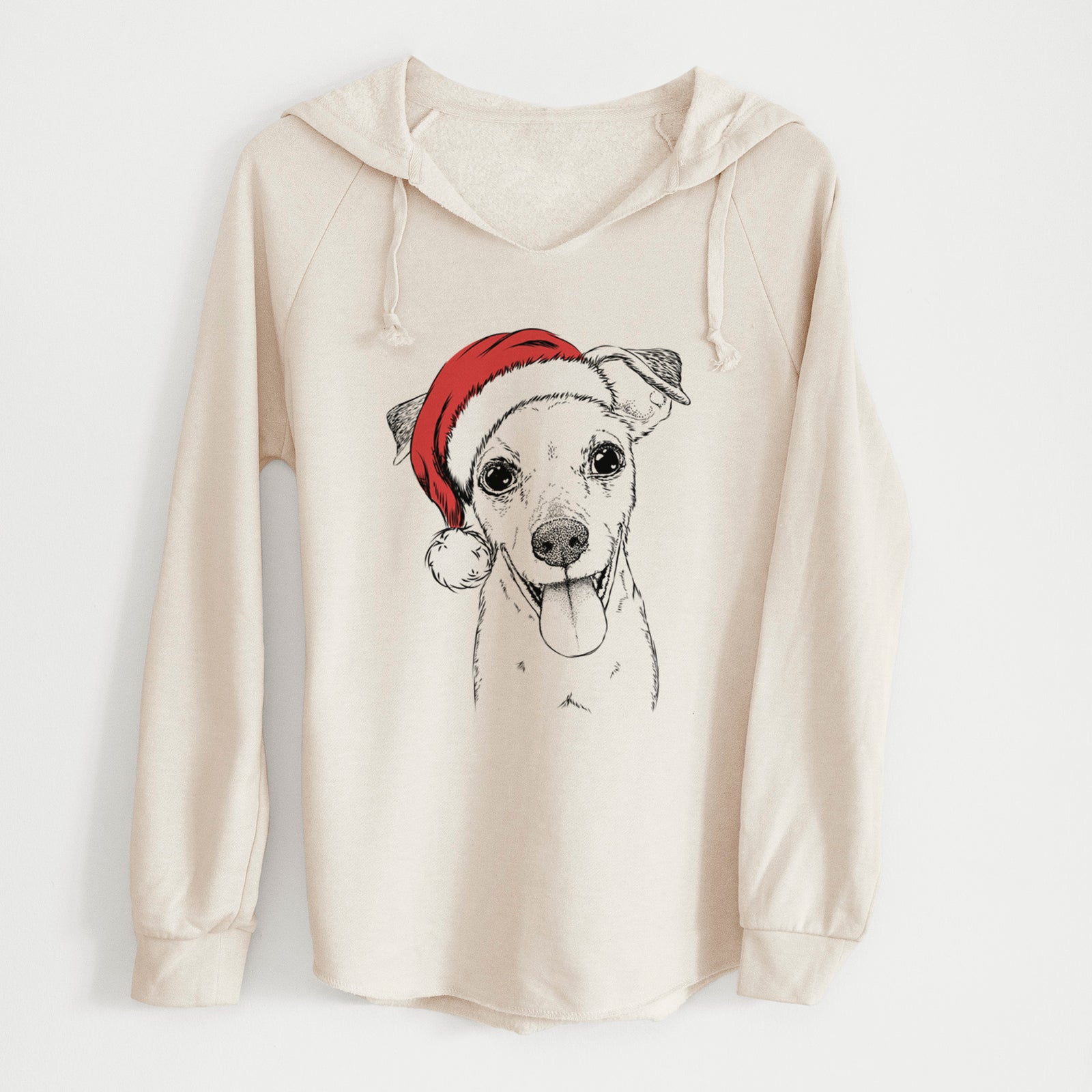 Santa Tyler the Mixed Breed - Cali Wave Hooded Sweatshirt