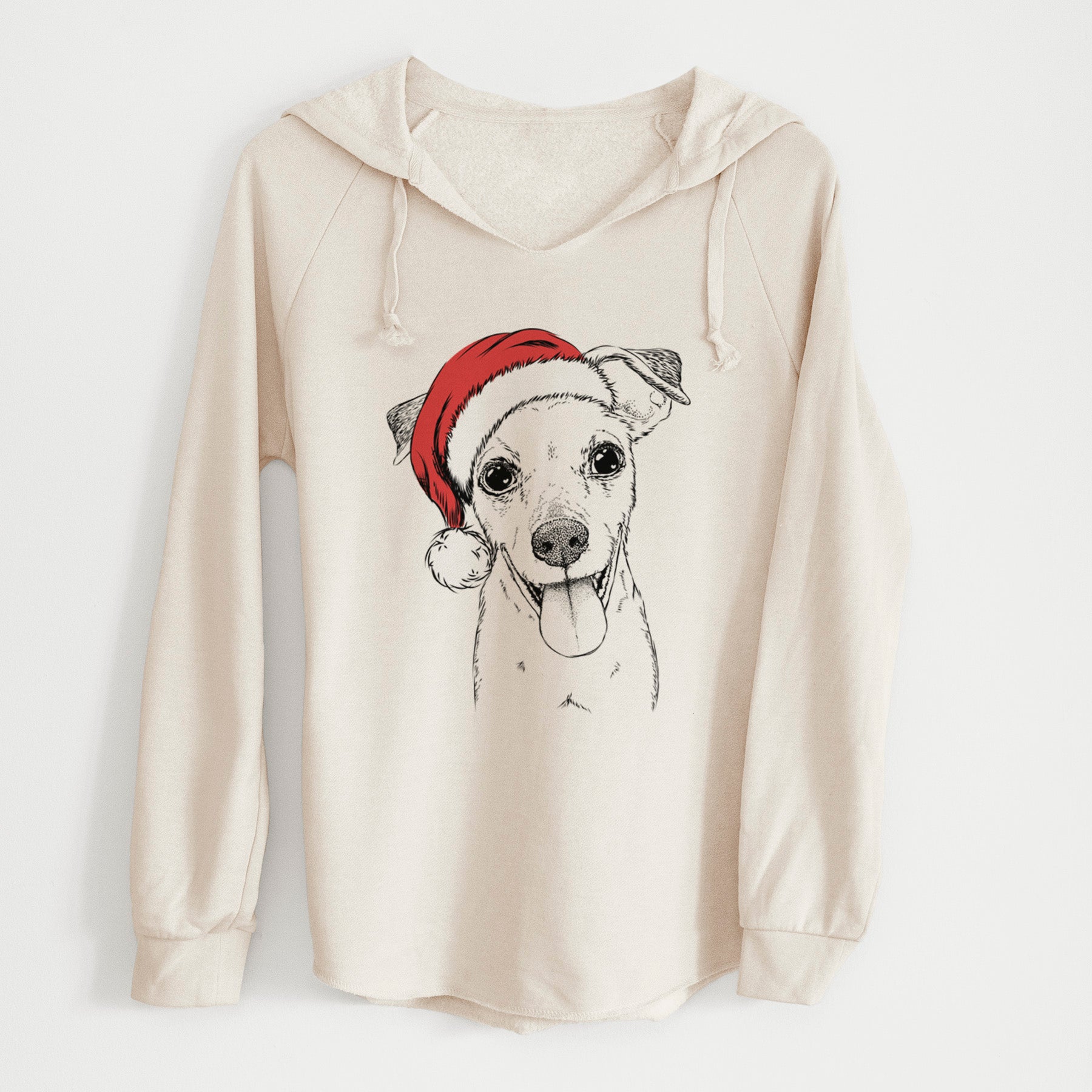 Santa Tyler the Mixed Breed - Cali Wave Hooded Sweatshirt