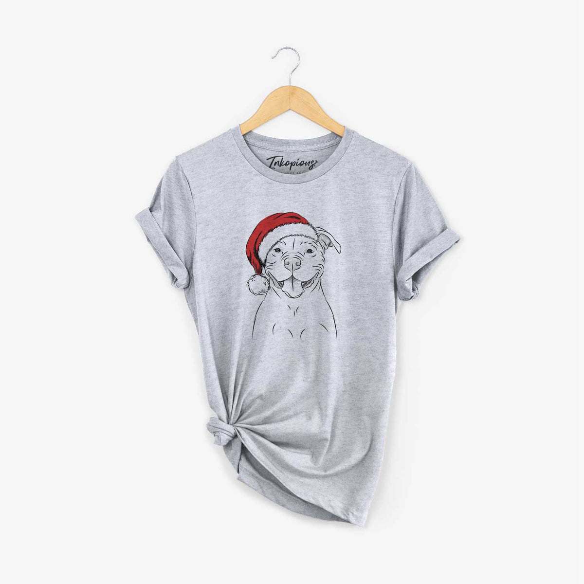 Santa Tyson the American Bulldog - Unisex Crewneck