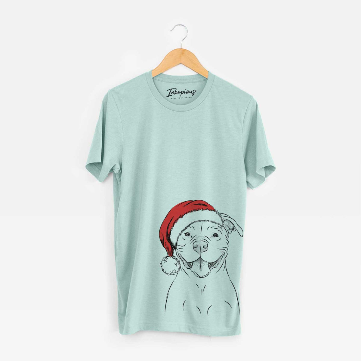 Santa Tyson the American Bulldog - Unisex Crewneck