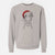 Santa Vaughn the Borzoi - Unisex Pigment Dyed Crew Sweatshirt