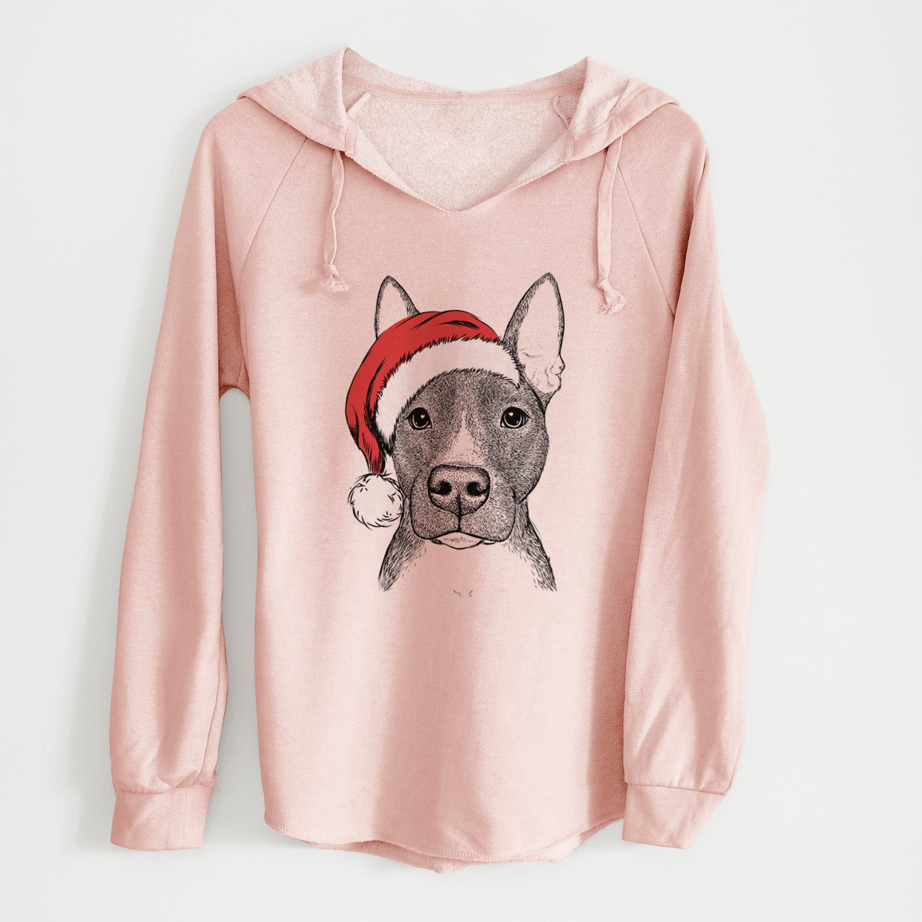 Santa Violet the Pitbull - Cali Wave Hooded Sweatshirt