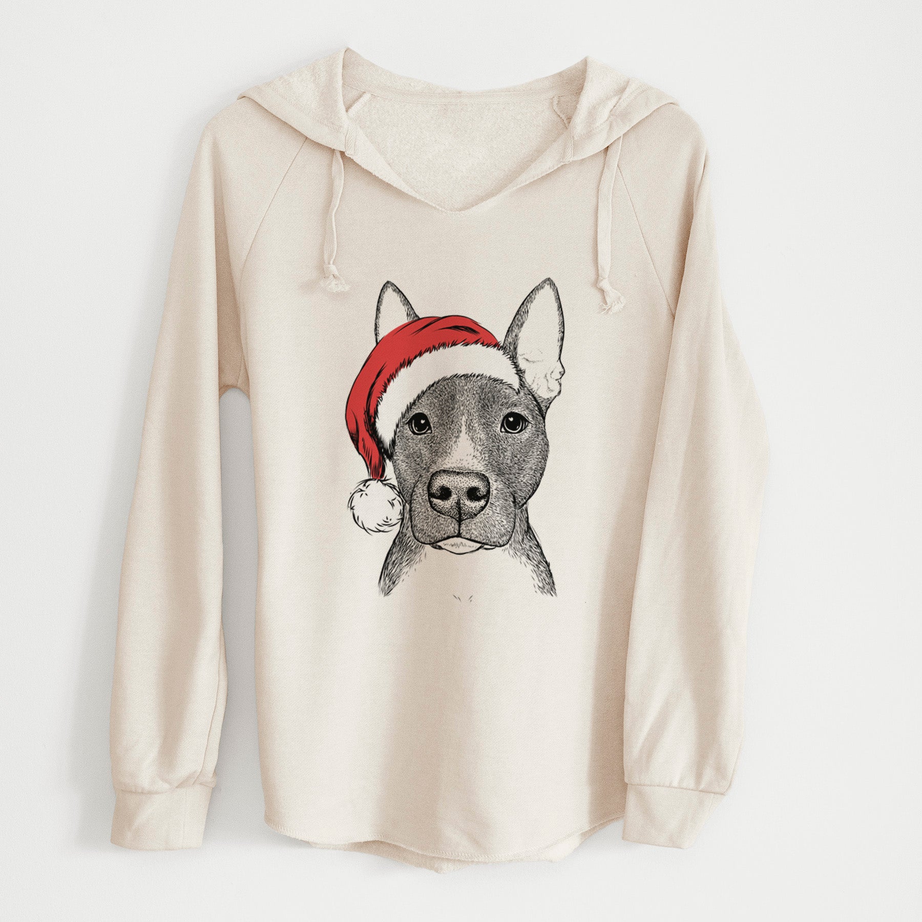 Santa Violet the Pitbull - Cali Wave Hooded Sweatshirt