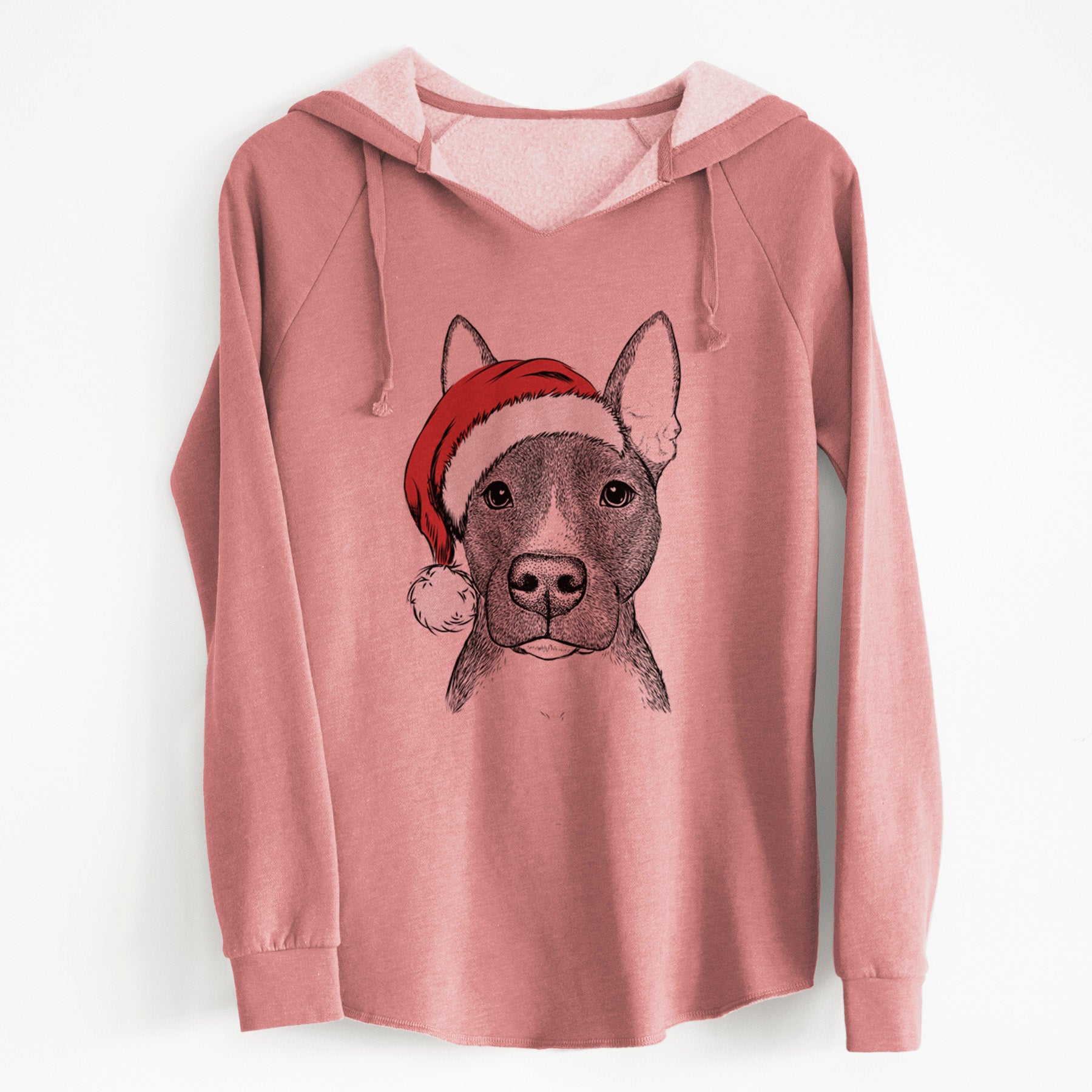 Santa Violet the Pitbull - Cali Wave Hooded Sweatshirt