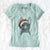 Santa Violet the Pitbull - Women's V-neck Shirt