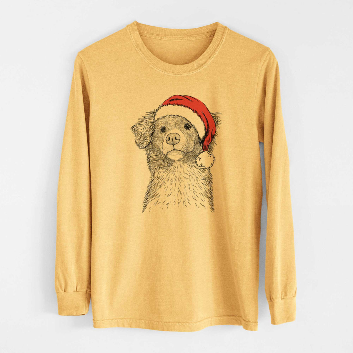 Santa Vixen the Nova Scotia Duck Tolling Retriever - Heavyweight 100% Cotton Long Sleeve