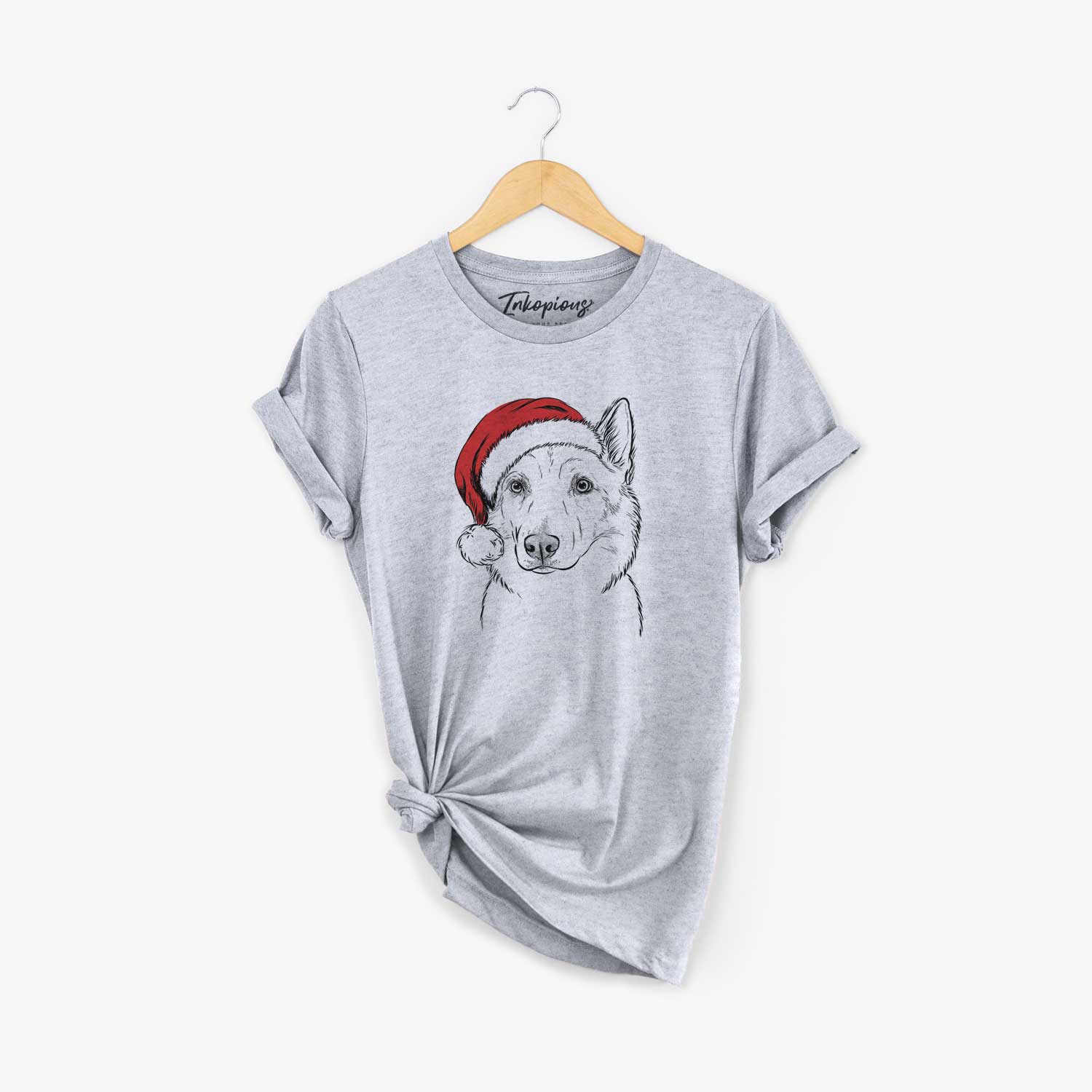 Santa Vox the Siberian Husky - Unisex Crewneck