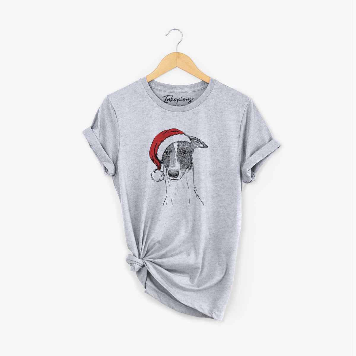 Santa Vyncent the Greyhound - Unisex Crewneck