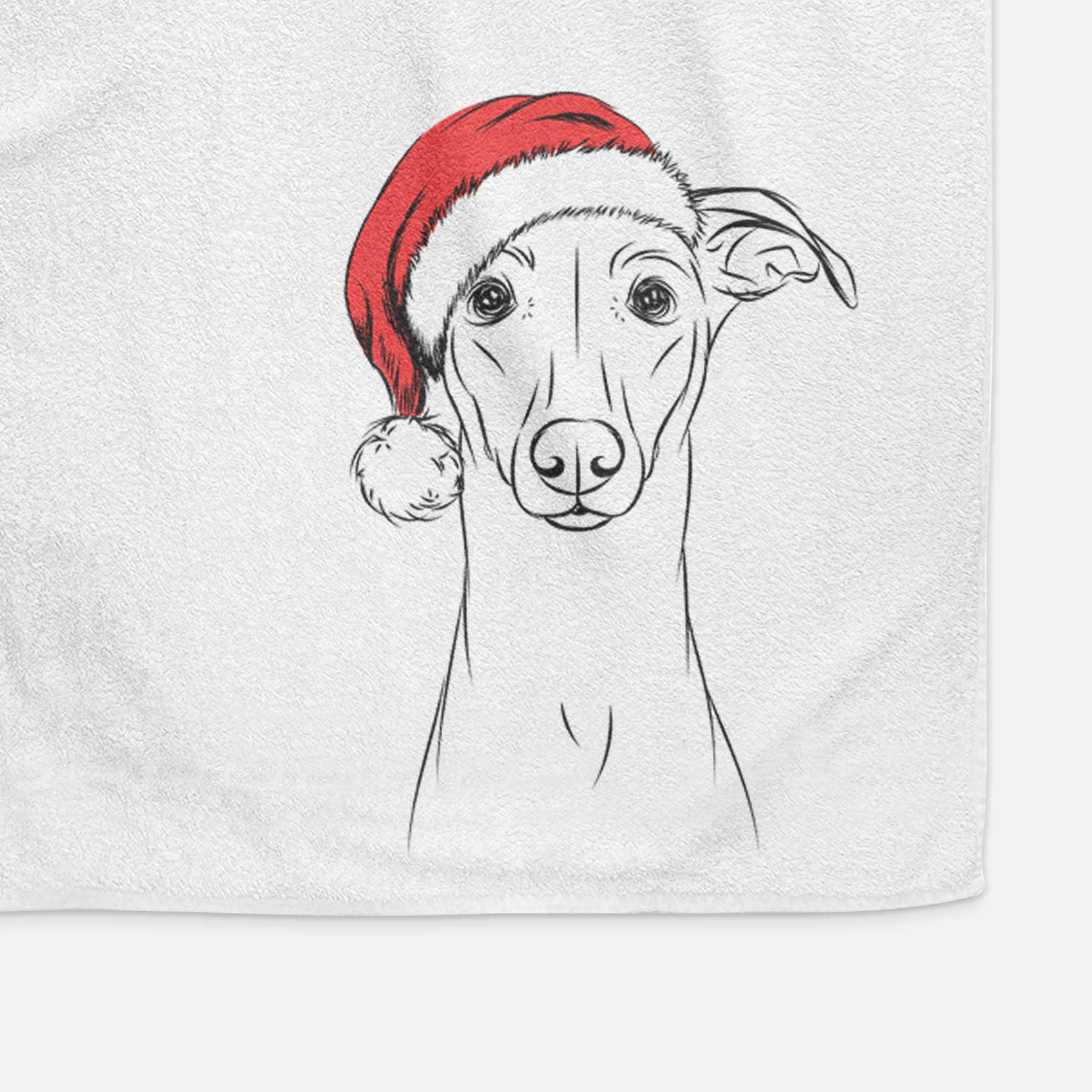 Wallace the Whippet Decorative Hand Towel