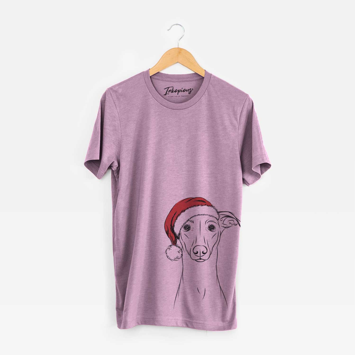 Santa Wallace the Whippet - Unisex Crewneck