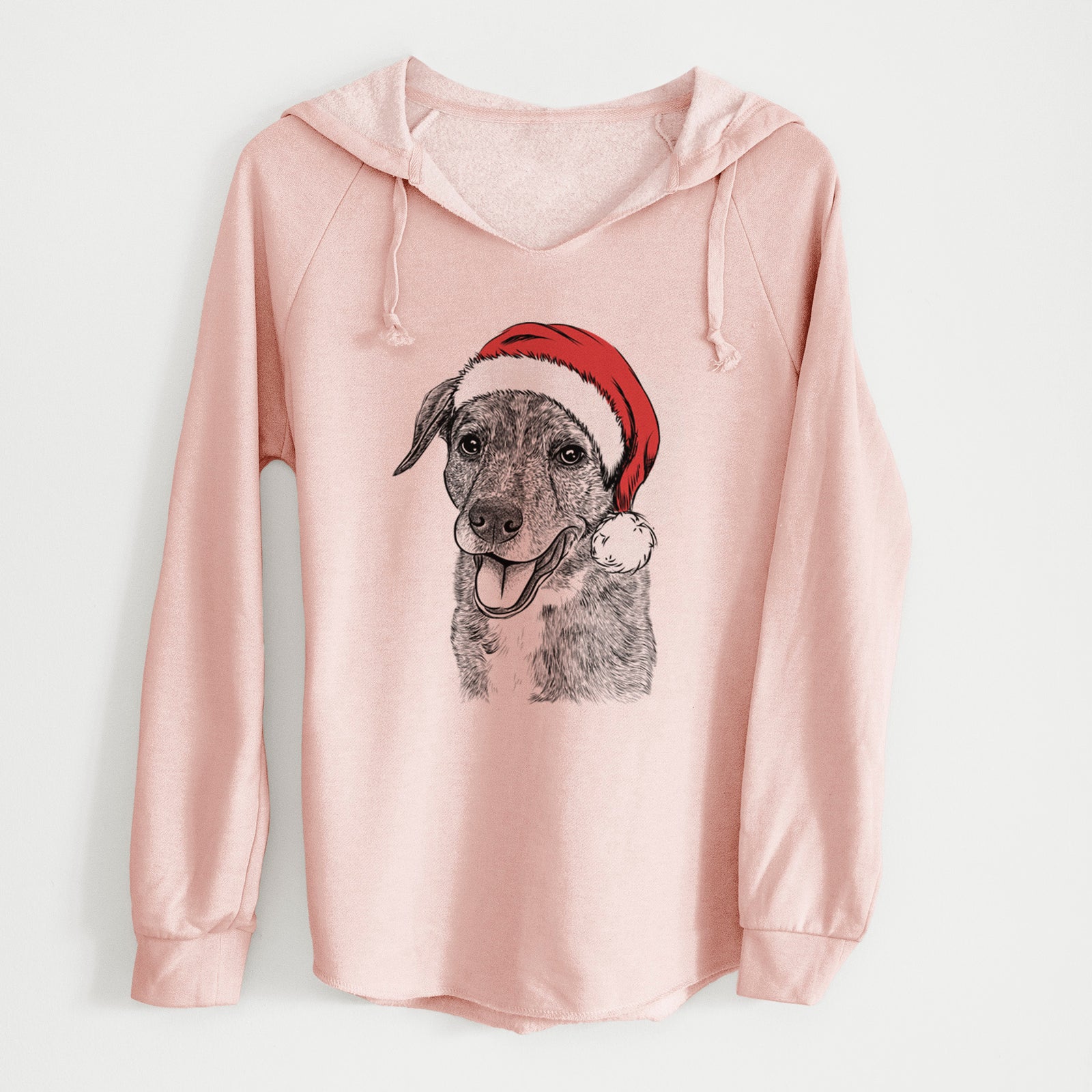Santa Wally the Mixed Breed - Cali Wave Hooded Sweatshirt