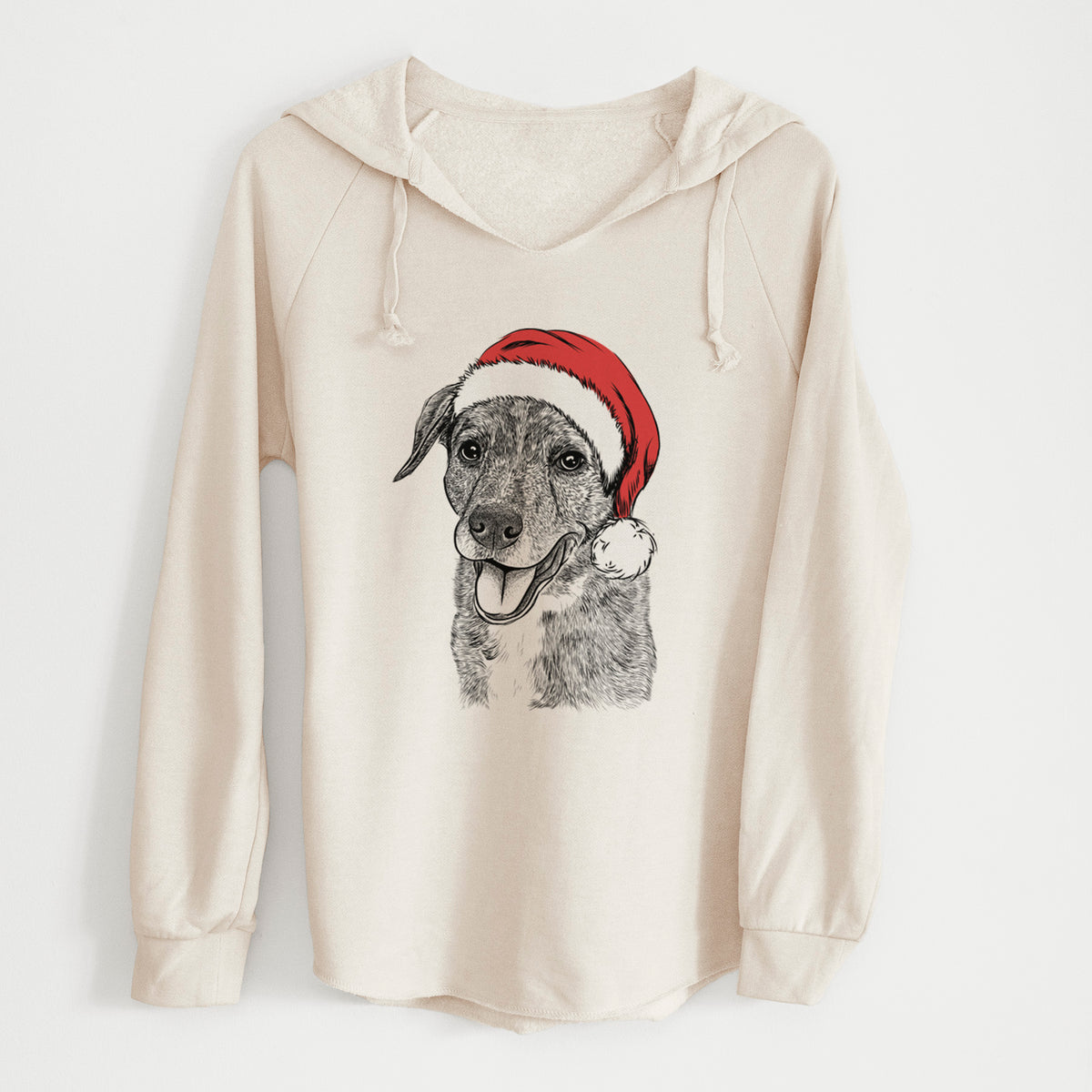 Santa Wally the Mixed Breed - Cali Wave Hooded Sweatshirt