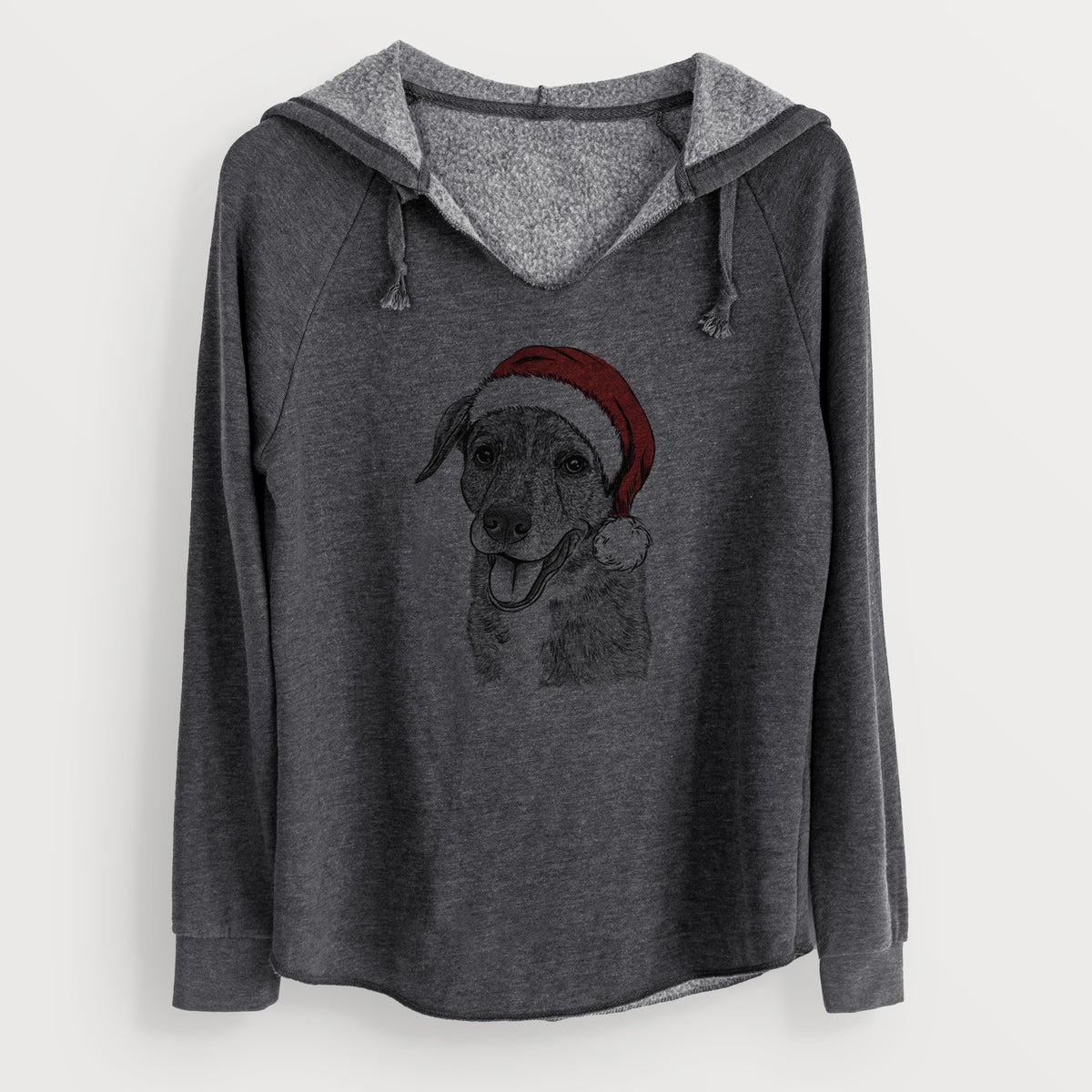 Santa Wally the Mixed Breed - Cali Wave Hooded Sweatshirt