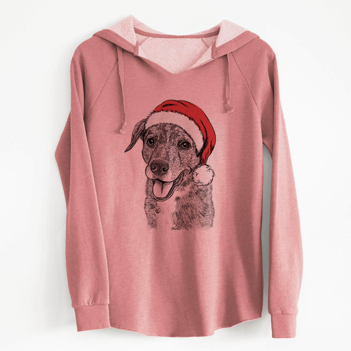 Santa Wally the Mixed Breed - Cali Wave Hooded Sweatshirt