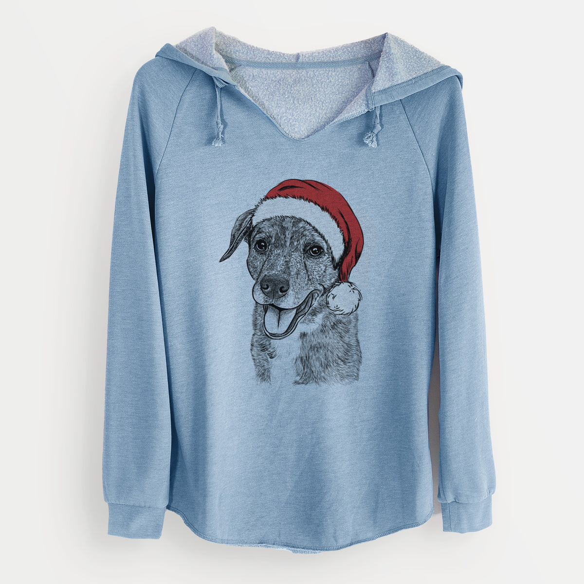 Santa Wally the Mixed Breed - Cali Wave Hooded Sweatshirt
