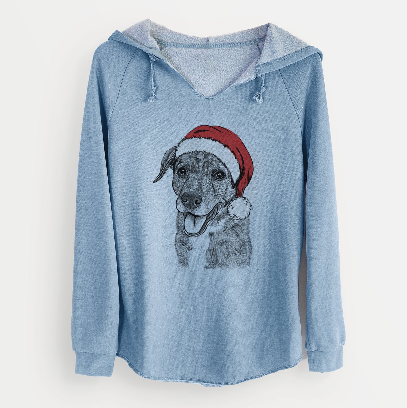 Santa Wally the Mixed Breed - Cali Wave Hooded Sweatshirt