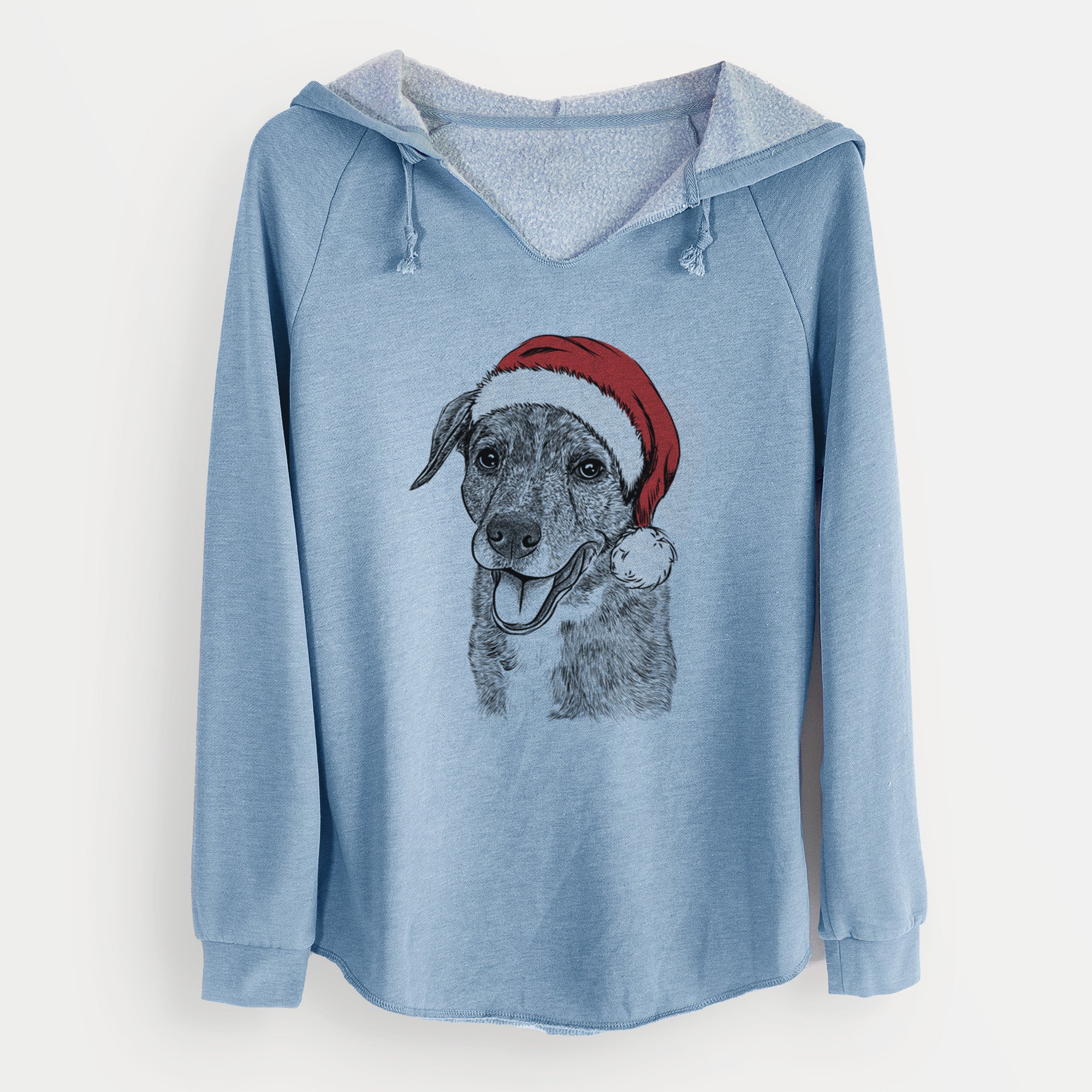 Santa Wally the Mixed Breed - Cali Wave Hooded Sweatshirt