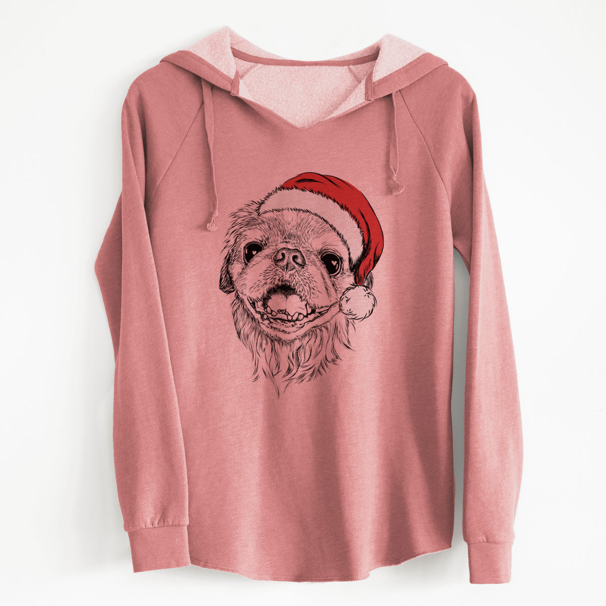 Santa Wally the Pekingese - Cali Wave Hooded Sweatshirt