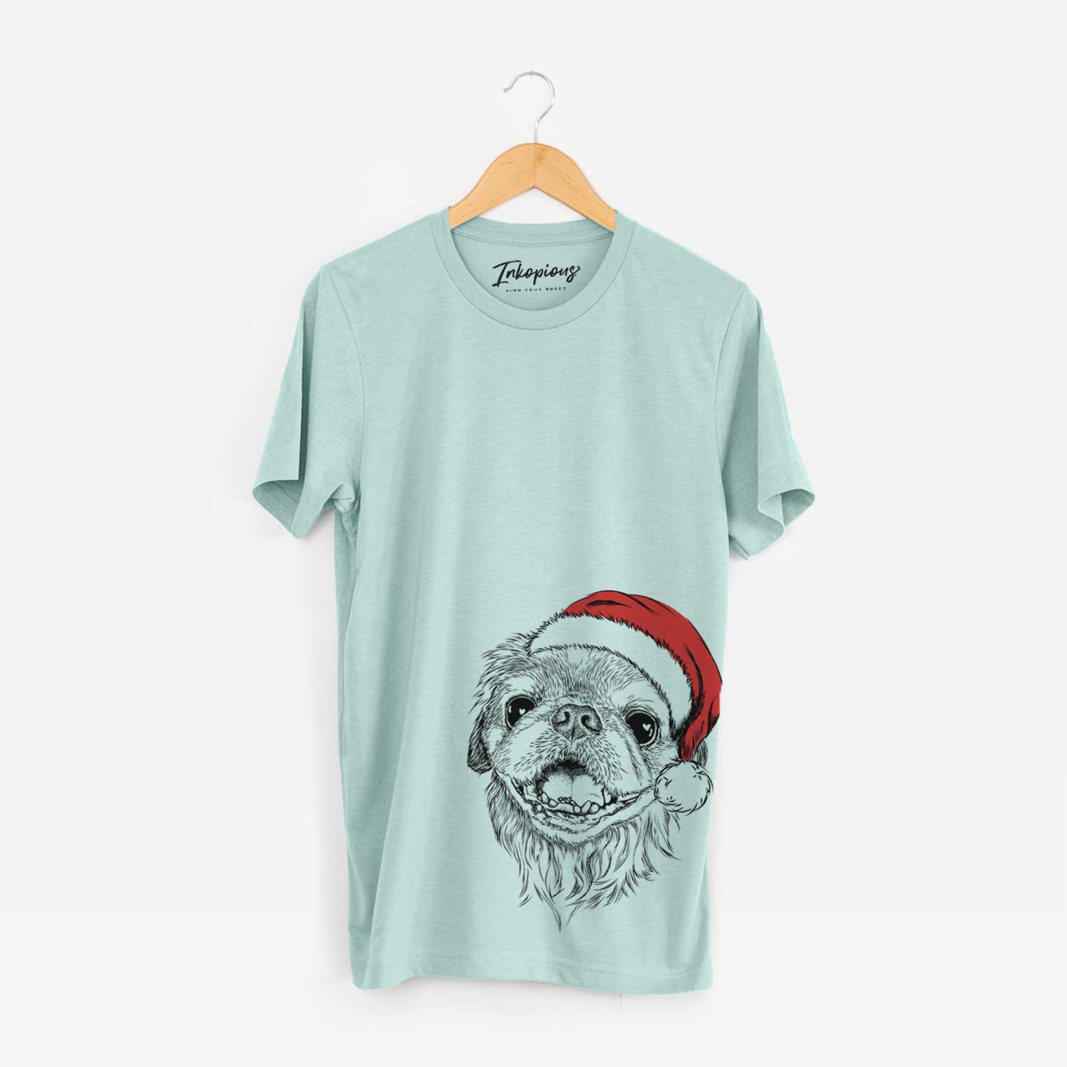 Santa Wally the Pekingese - Unisex Crewneck