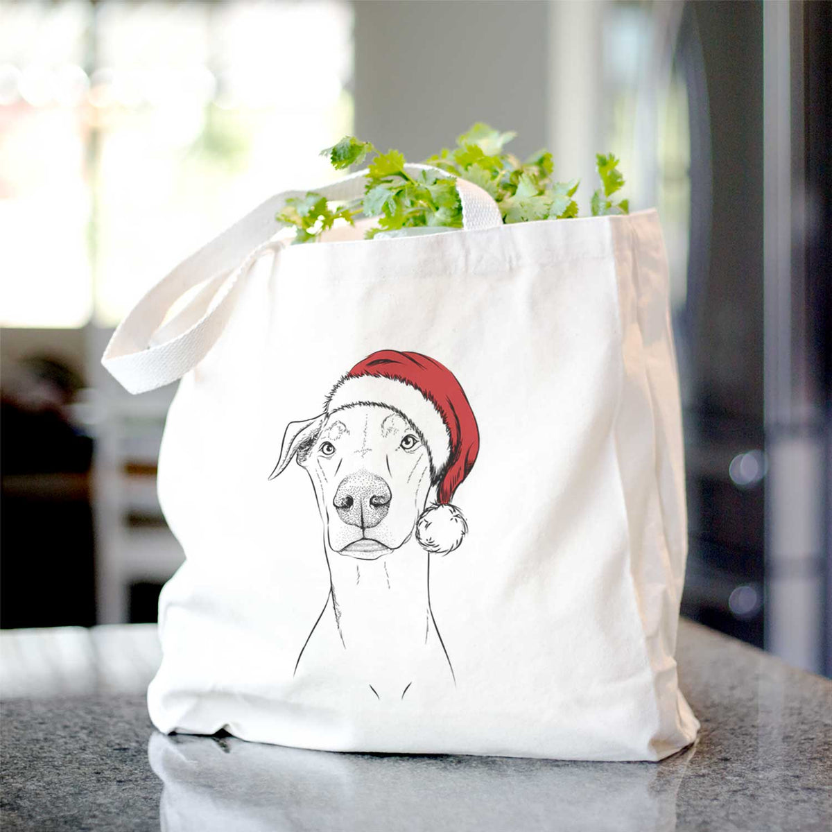 Walter the White Doberman Rescue - Tote Bag