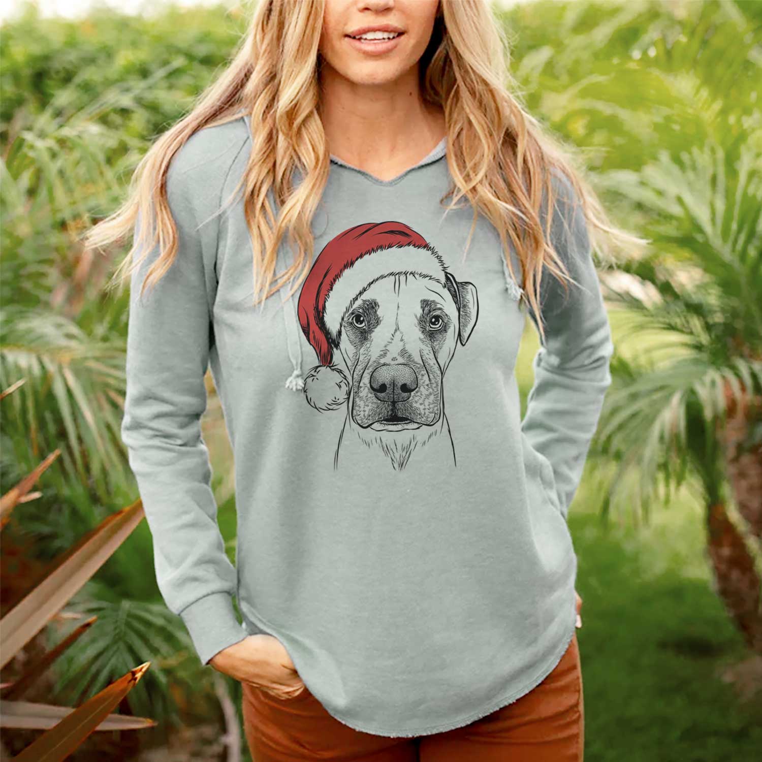 Santa Waylon the Boxane - Cali Wave Hooded Sweatshirt