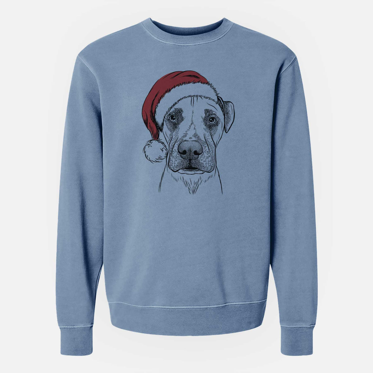 Santa Waylon the Boxane - Unisex Pigment Dyed Crew Sweatshirt