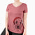 Santa Waylon the Boxane - Women's V-neck Shirt