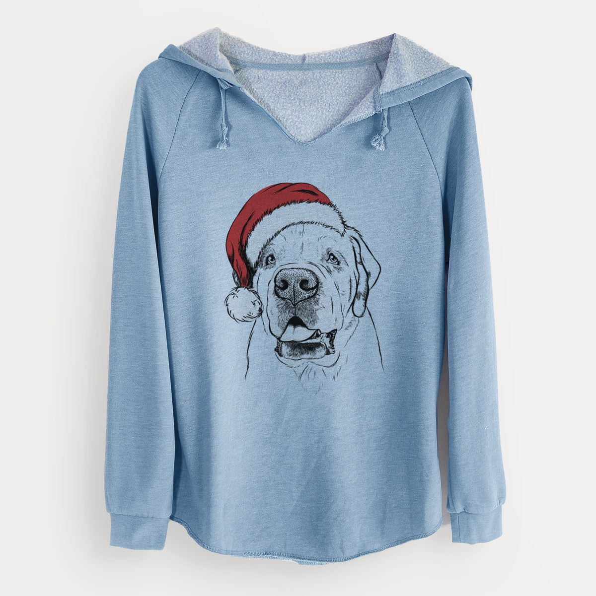 Santa Wendy the Saint Bernard - Cali Wave Hooded Sweatshirt