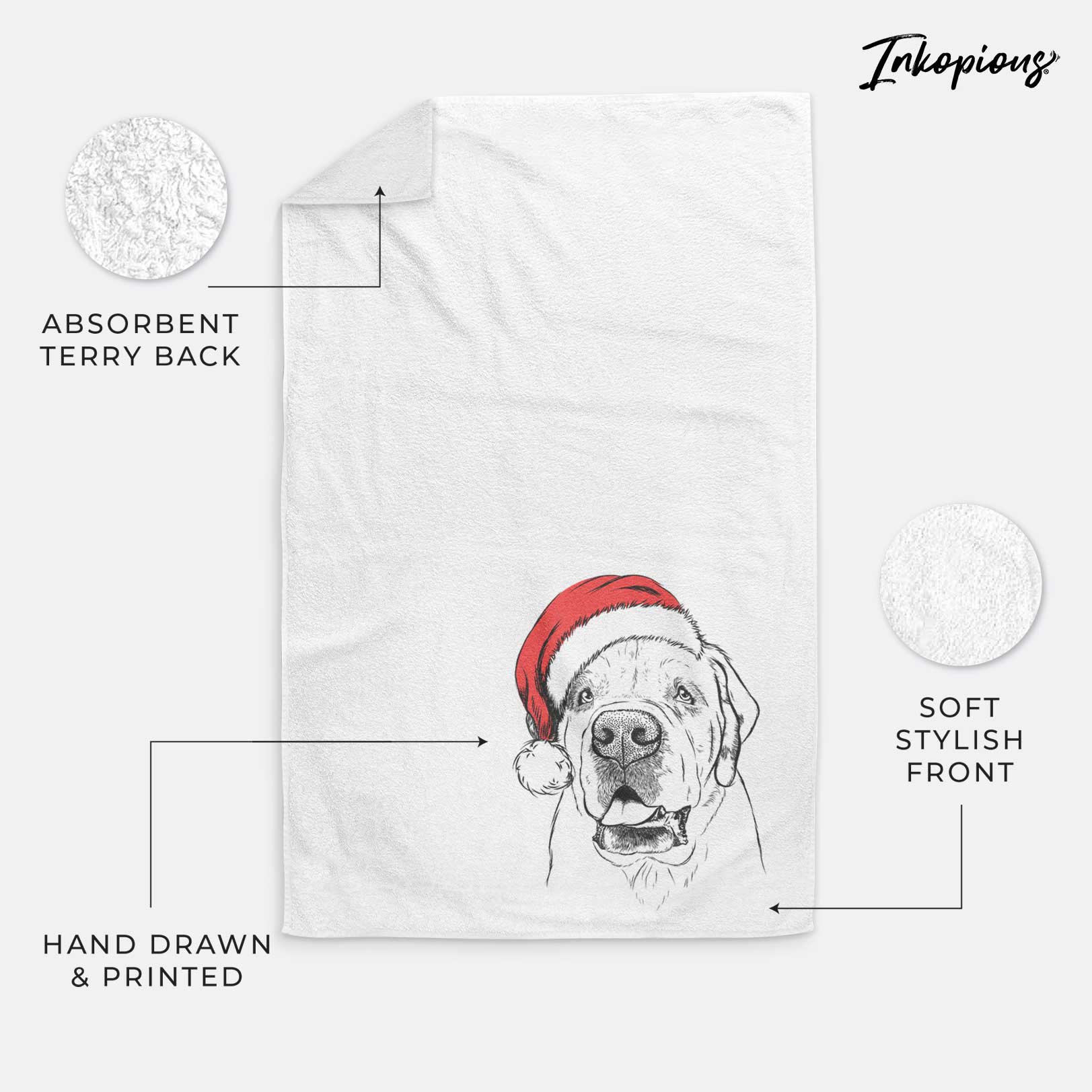 Wendy the Saint Bernard Decorative Hand Towel