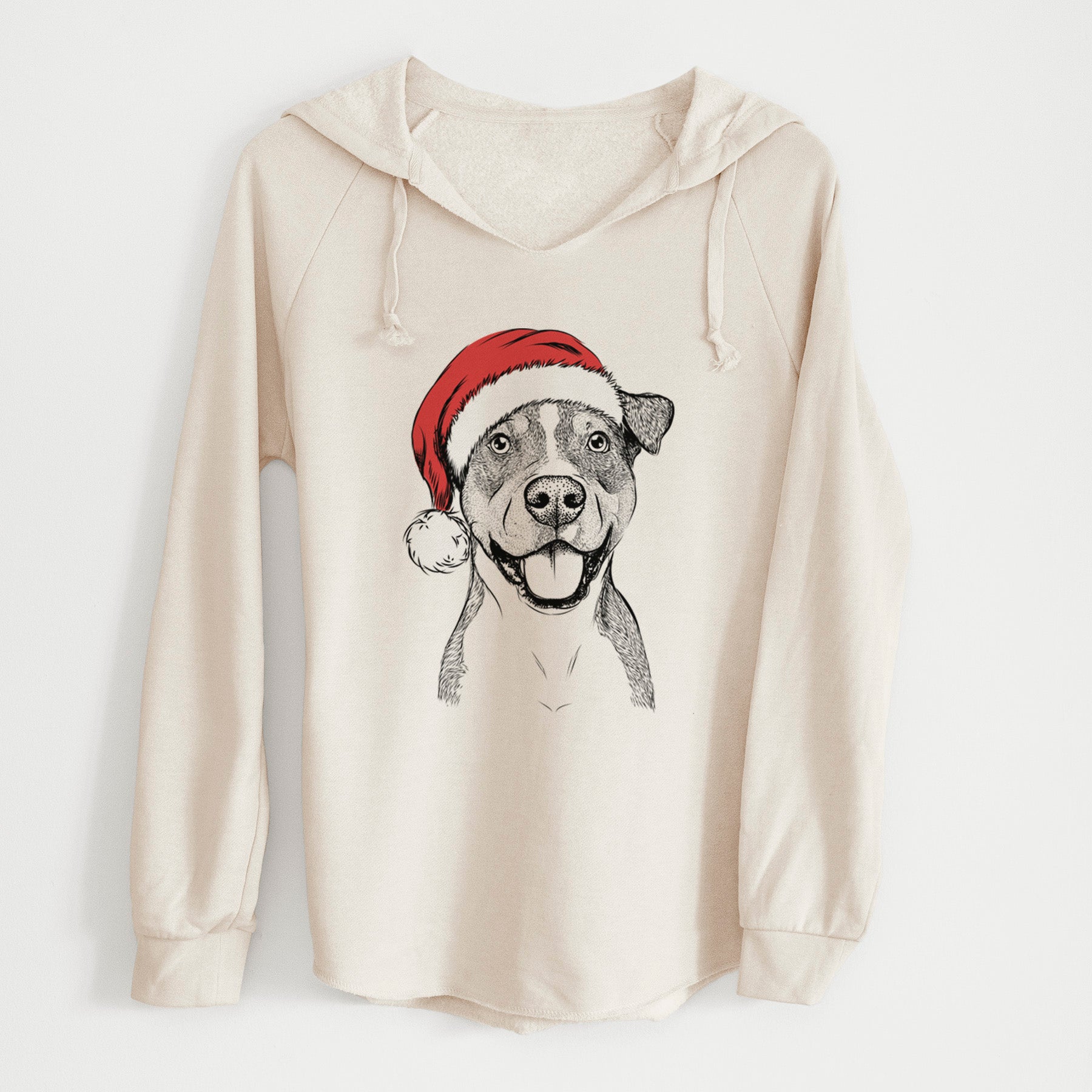 Santa Wendy the Mixed Breed - Cali Wave Hooded Sweatshirt