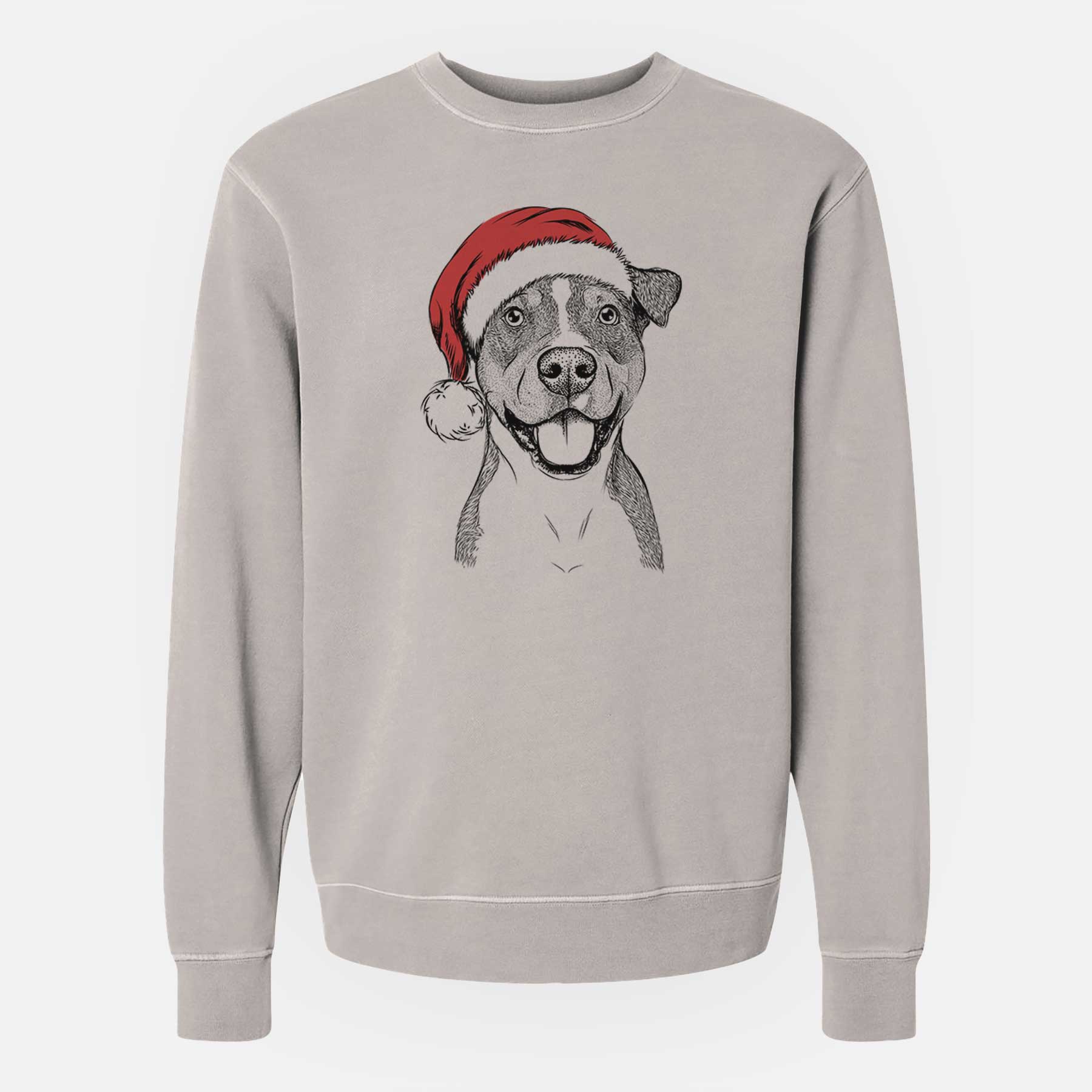 Santa Wendy the Mixed Breed - Unisex Pigment Dyed Crew Sweatshirt