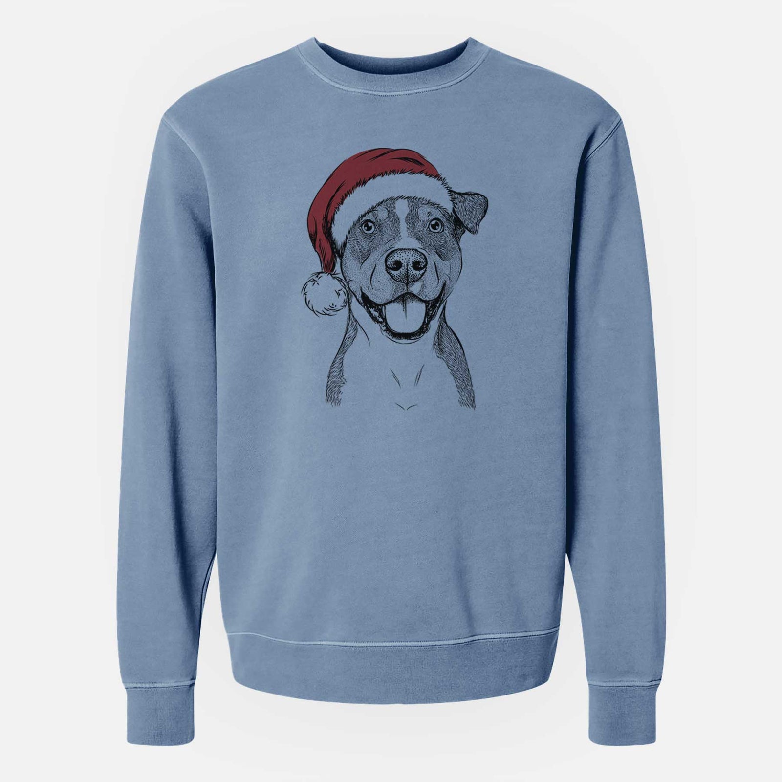 Santa Wendy the Mixed Breed - Unisex Pigment Dyed Crew Sweatshirt