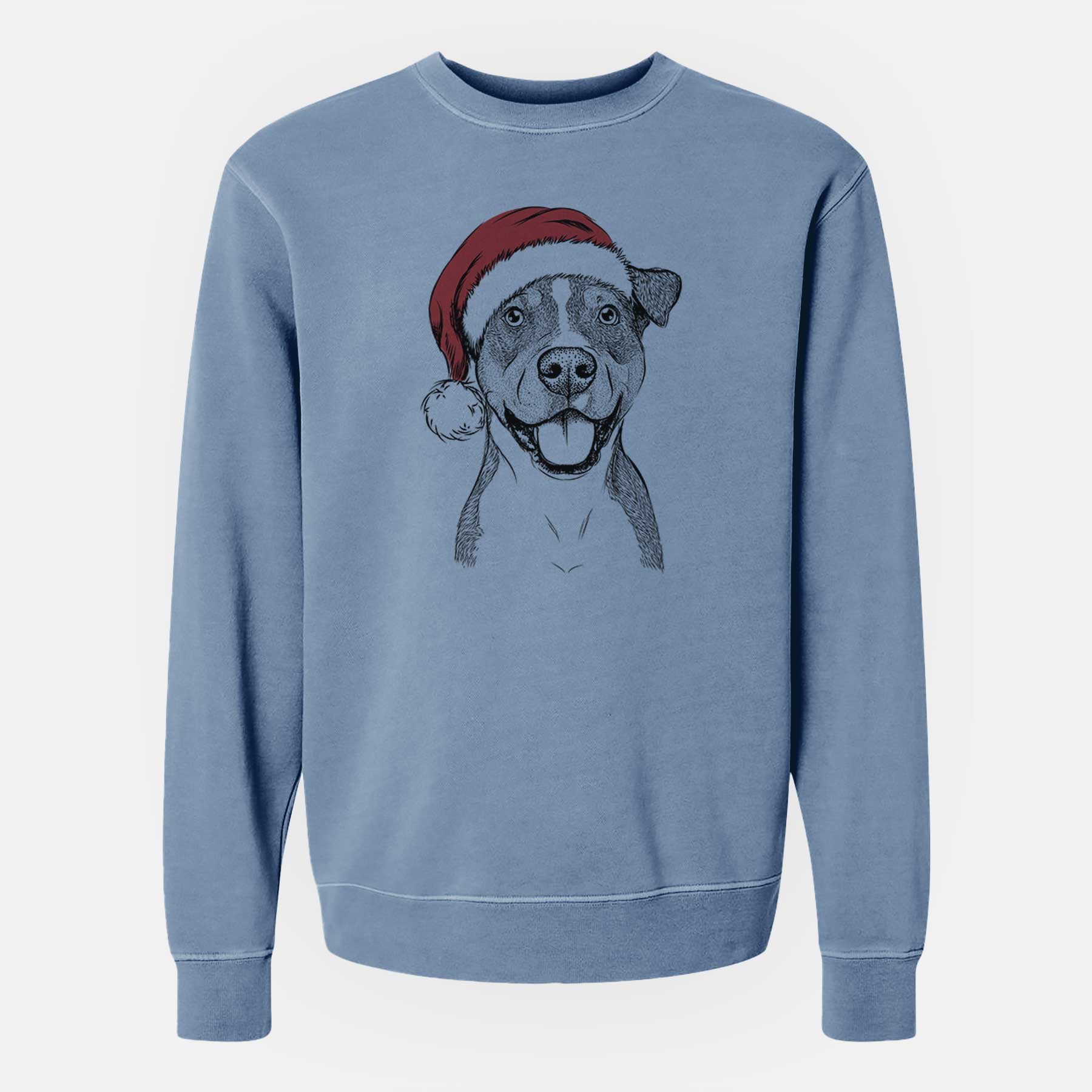 Santa Wendy the Mixed Breed - Unisex Pigment Dyed Crew Sweatshirt