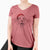 Santa Wesley the Vizsla - Women's V-neck Shirt