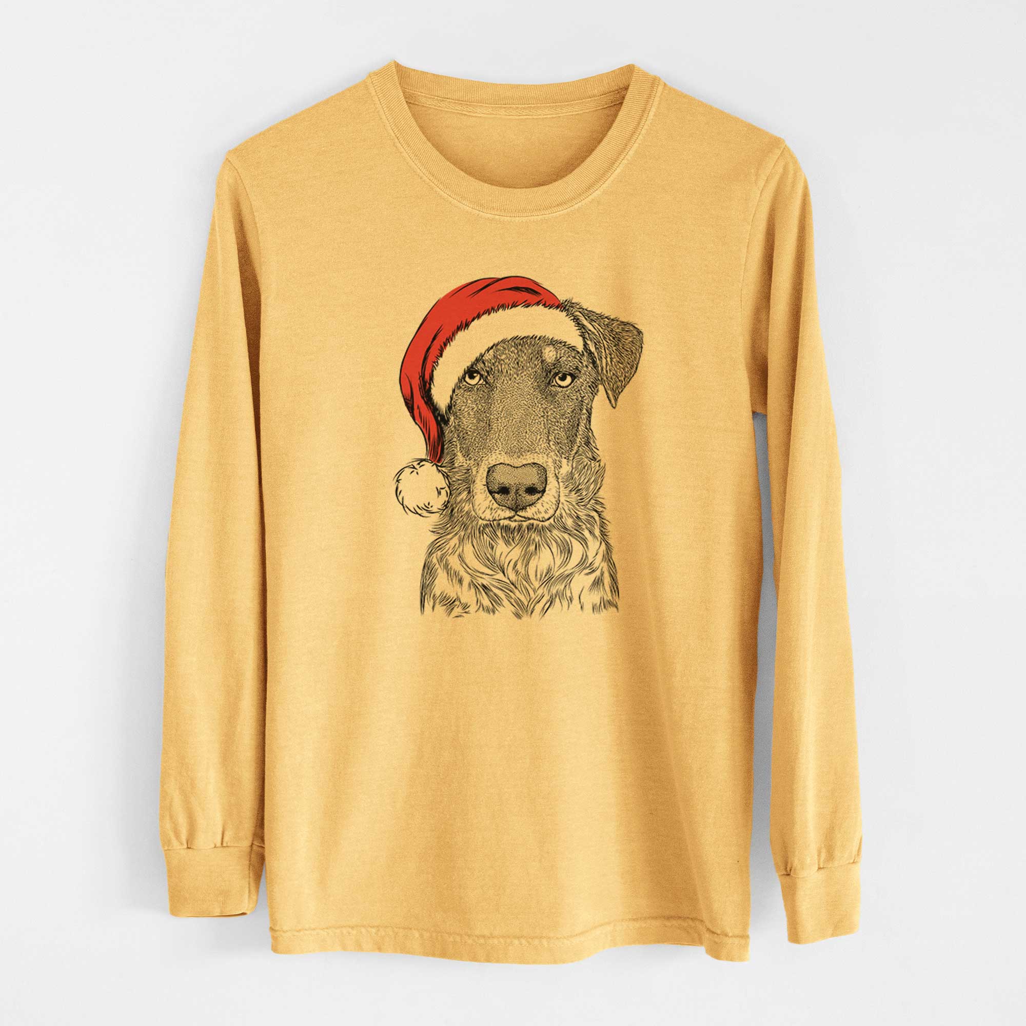 Santa Wesson the Beauceron - Heavyweight 100% Cotton Long Sleeve