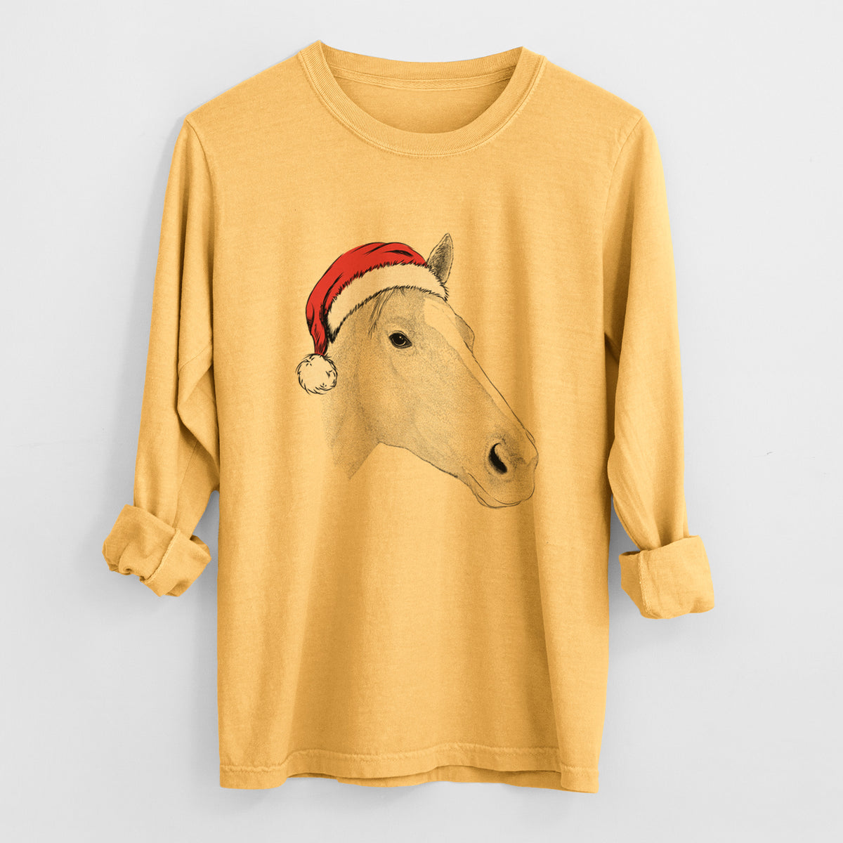 Santa Westley the Horse - Heavyweight 100% Cotton Long Sleeve