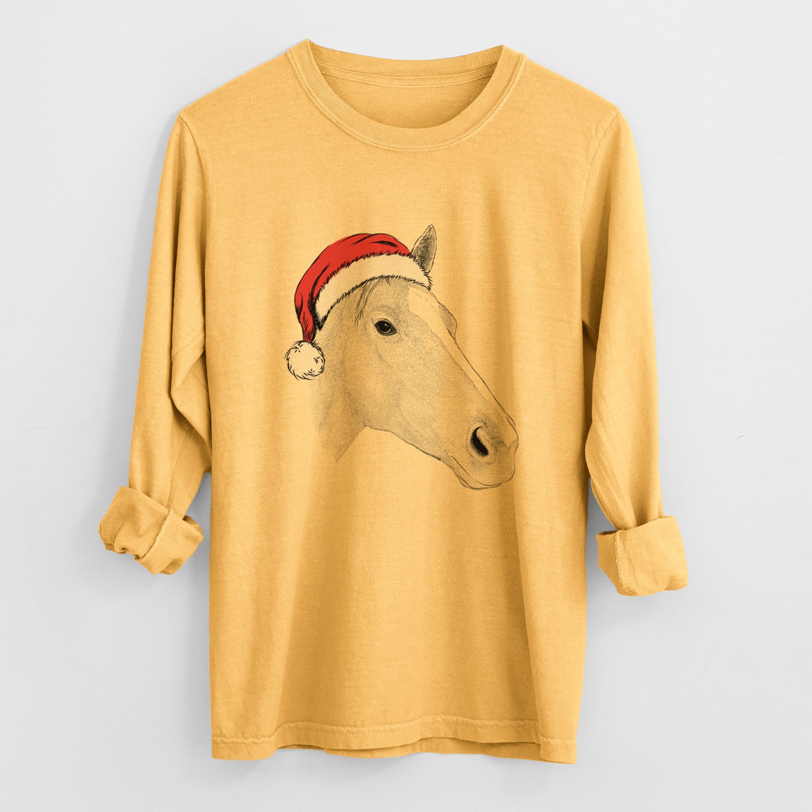Santa Westley the Horse - Heavyweight 100% Cotton Long Sleeve