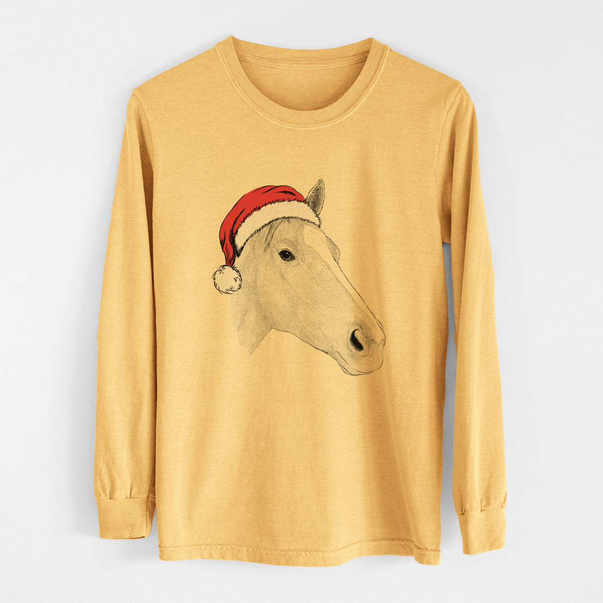Santa Westley the Horse - Heavyweight 100% Cotton Long Sleeve