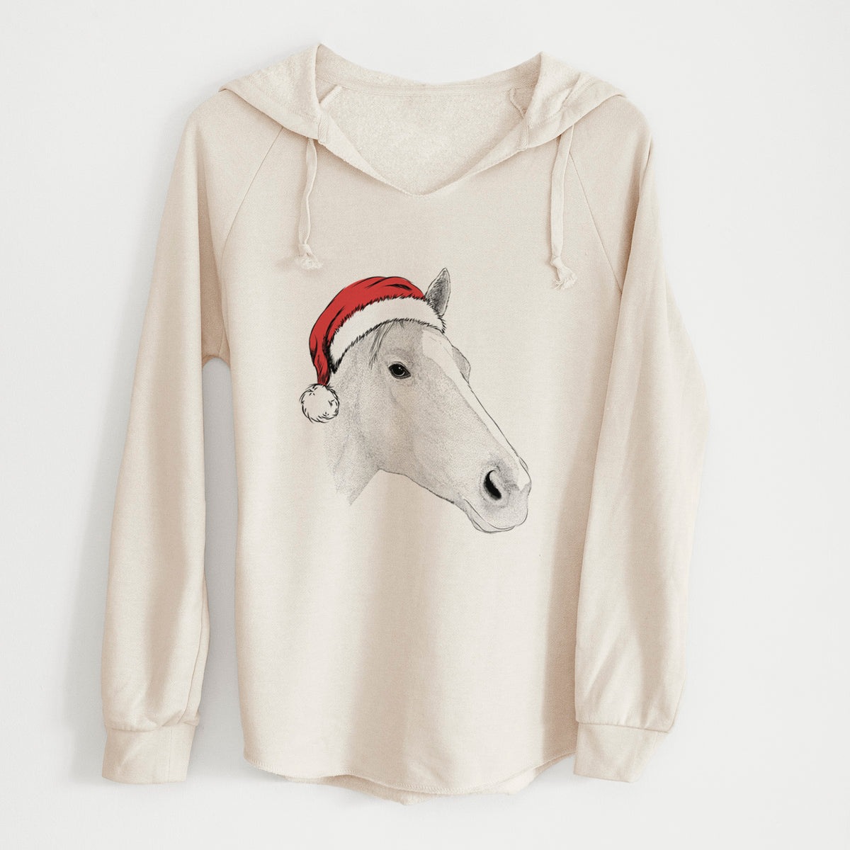 Santa Westley the Horse - Cali Wave Hooded Sweatshirt