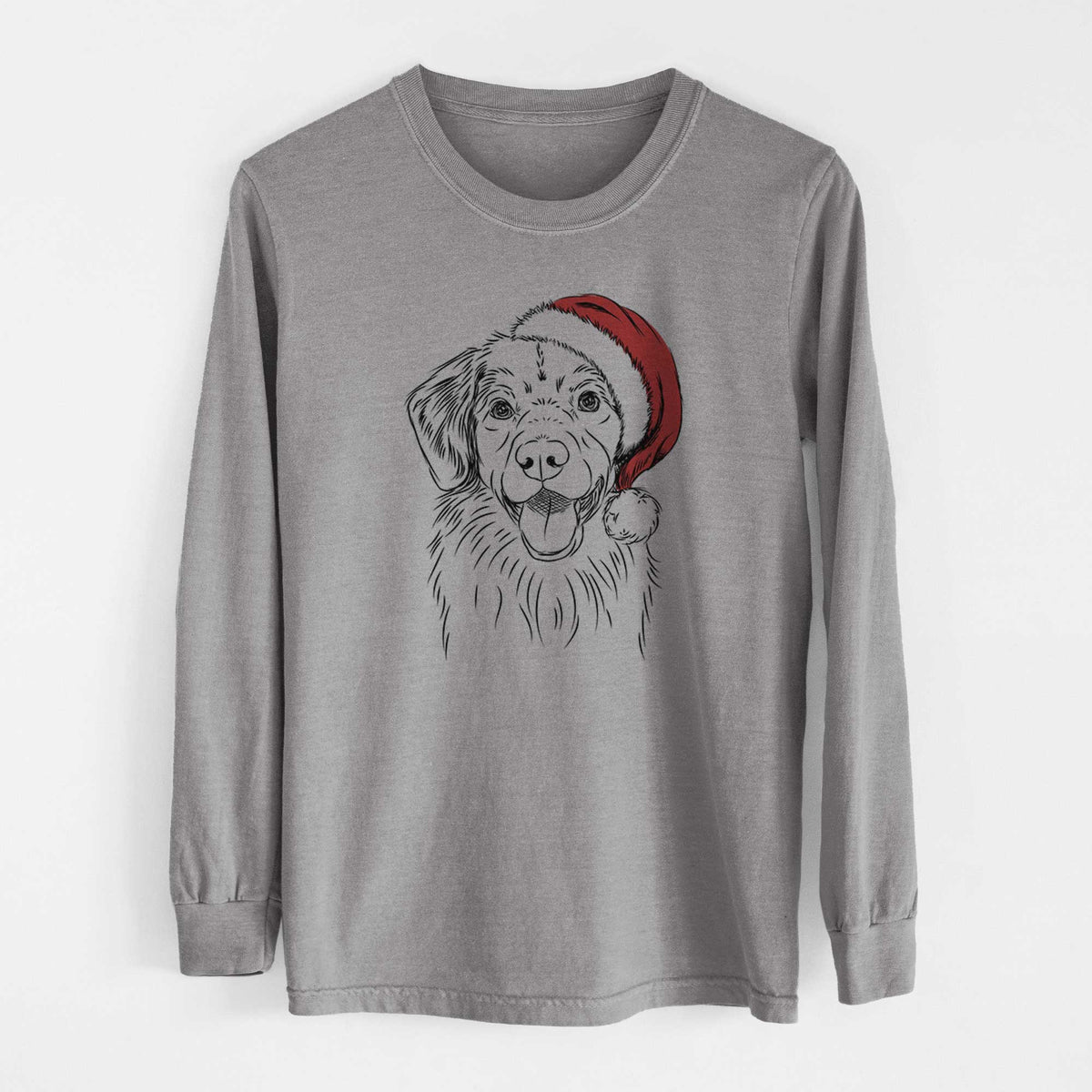 Santa Weston the Nova Scotia Duck Tolling Retriever - Heavyweight 100% Cotton Long Sleeve