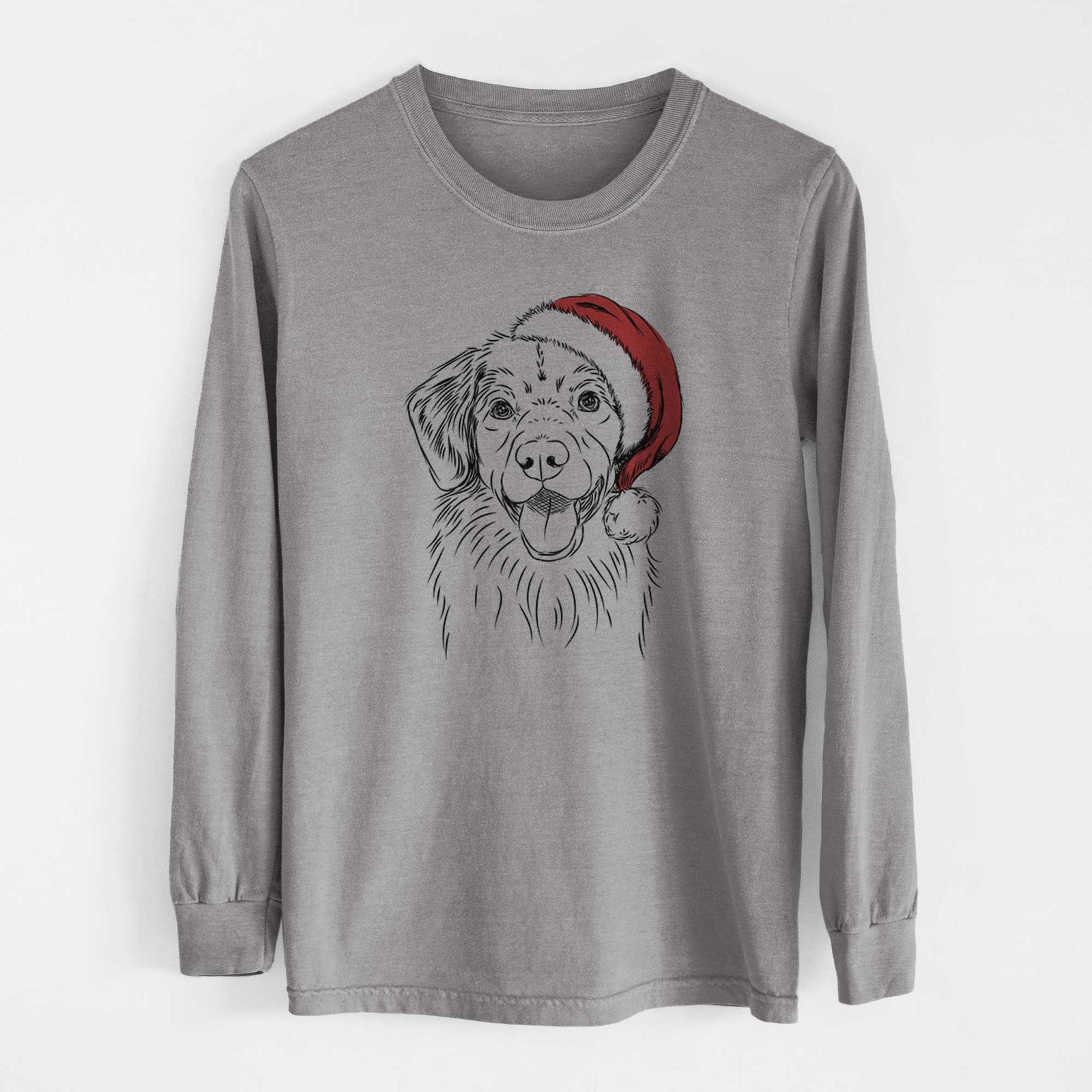 Santa Weston the Nova Scotia Duck Tolling Retriever - Heavyweight 100% Cotton Long Sleeve
