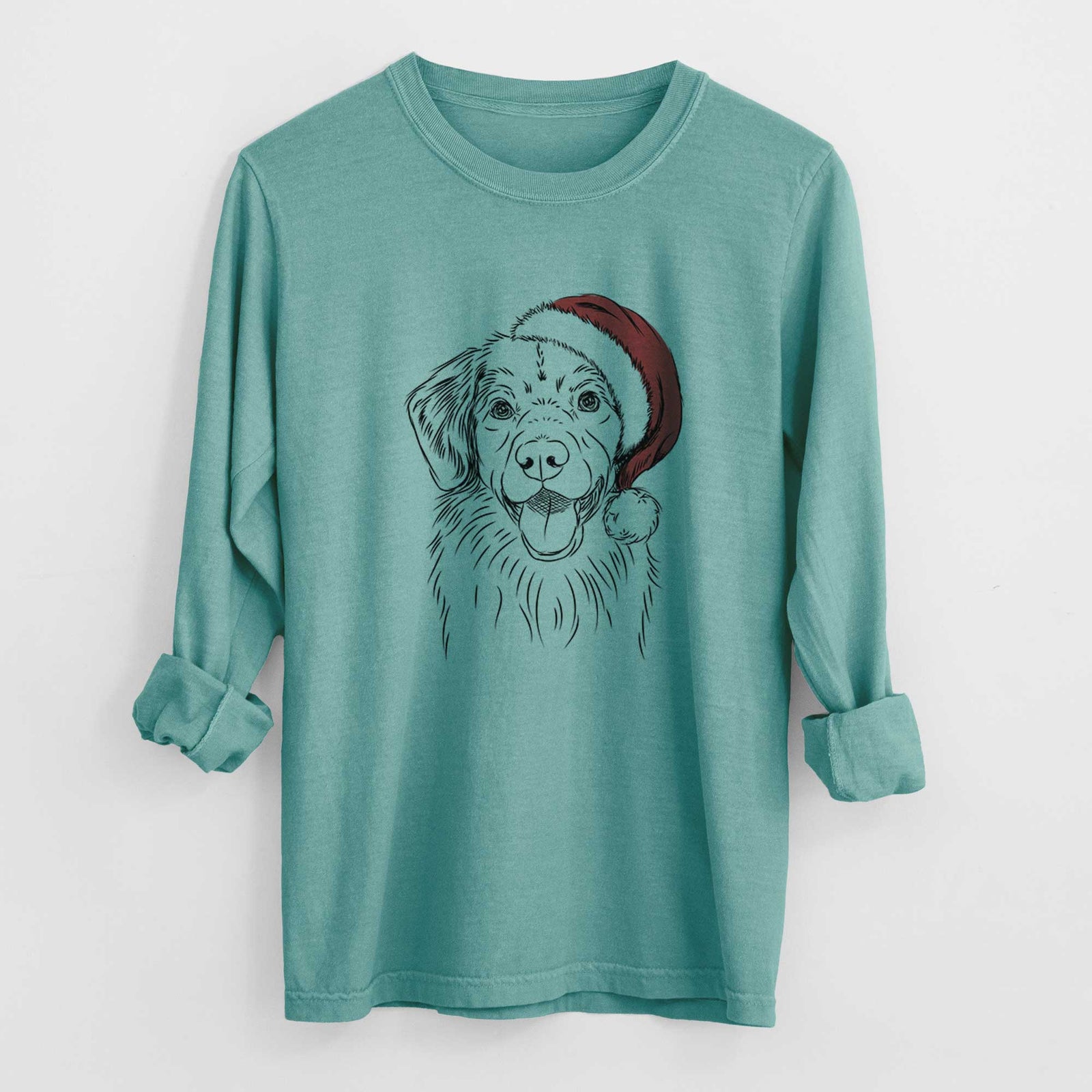 Santa Weston the Nova Scotia Duck Tolling Retriever - Heavyweight 100% Cotton Long Sleeve