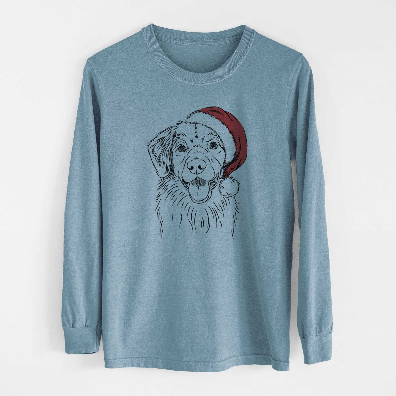 Santa Weston the Nova Scotia Duck Tolling Retriever - Heavyweight 100% Cotton Long Sleeve