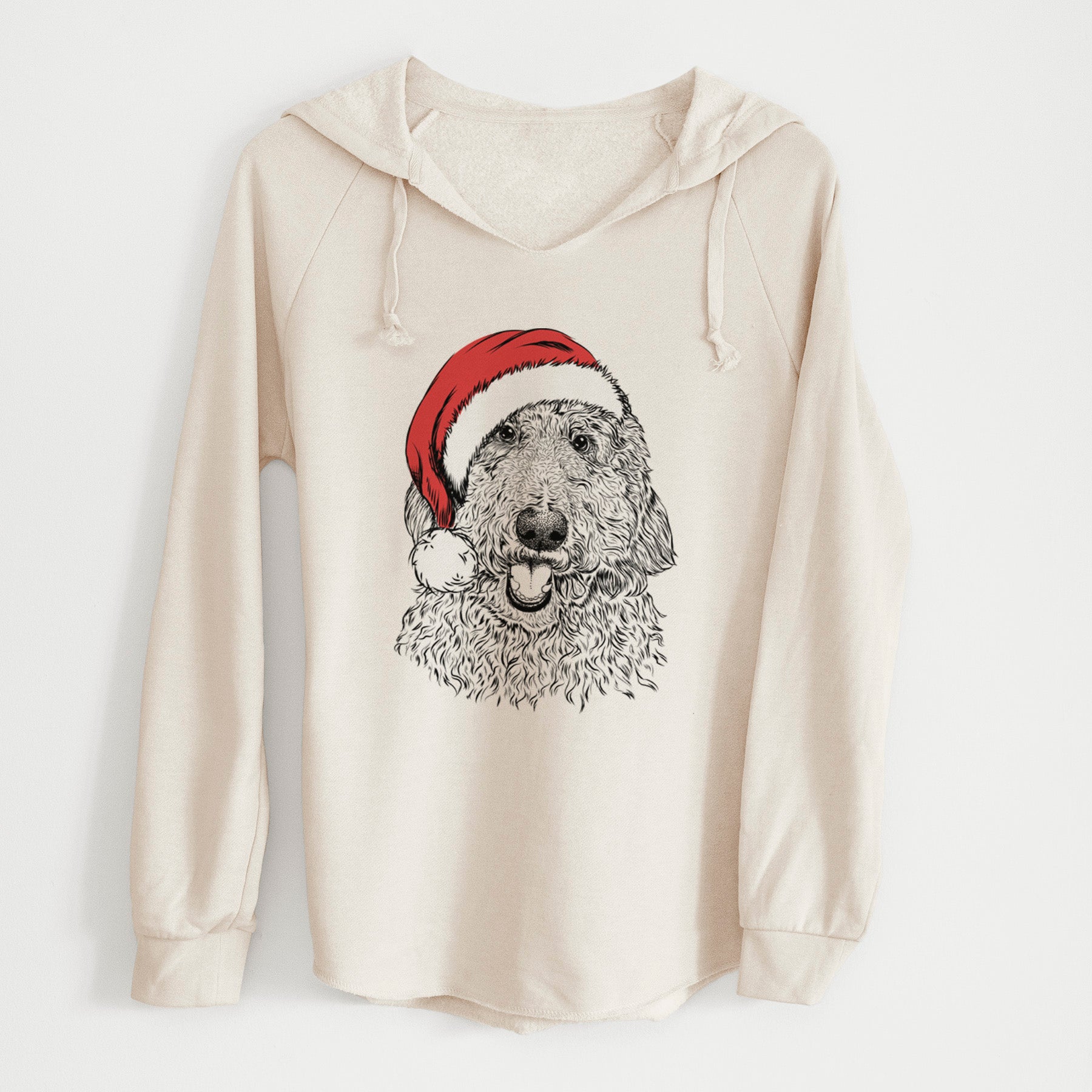 Santa Whisper the Goldendoodle - Cali Wave Hooded Sweatshirt