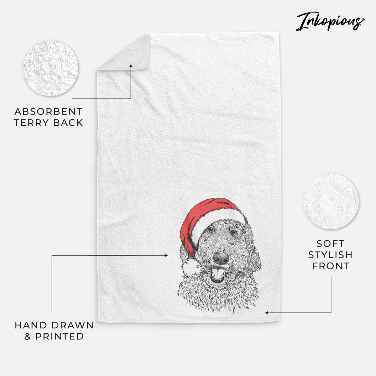 Whisper the Goldendoodle Decorative Hand Towel