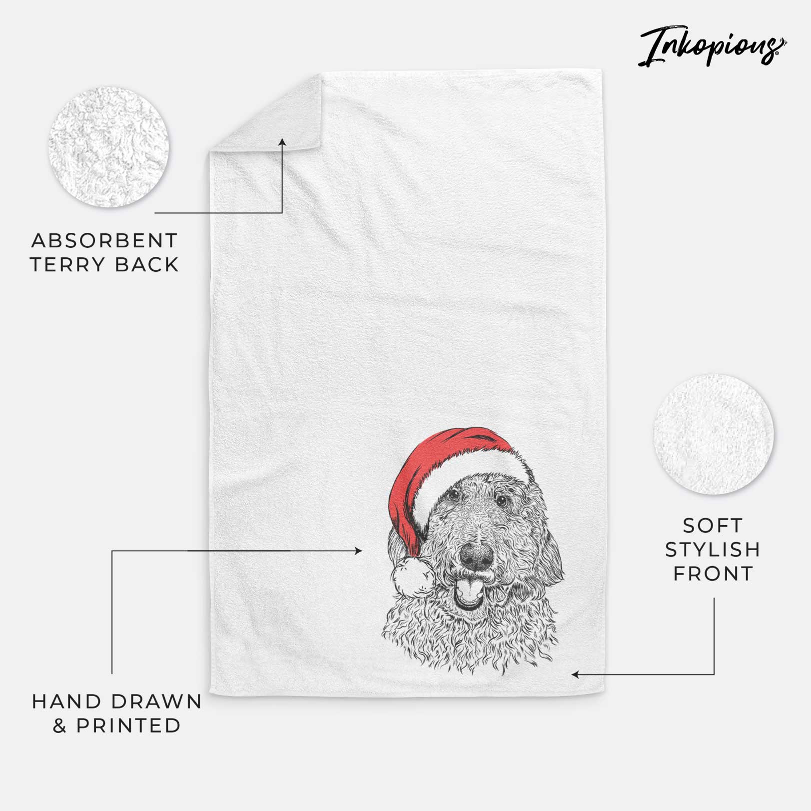 Whisper the Goldendoodle Decorative Hand Towel