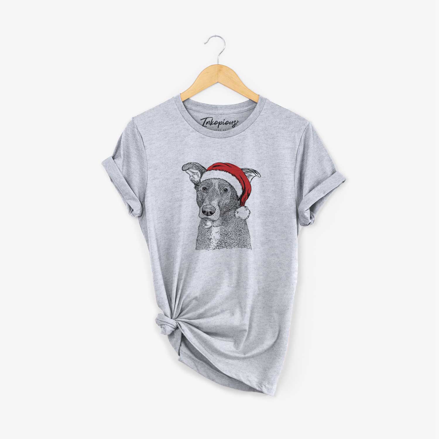 Santa Wilbur the Shepherd Mix - Unisex Crewneck