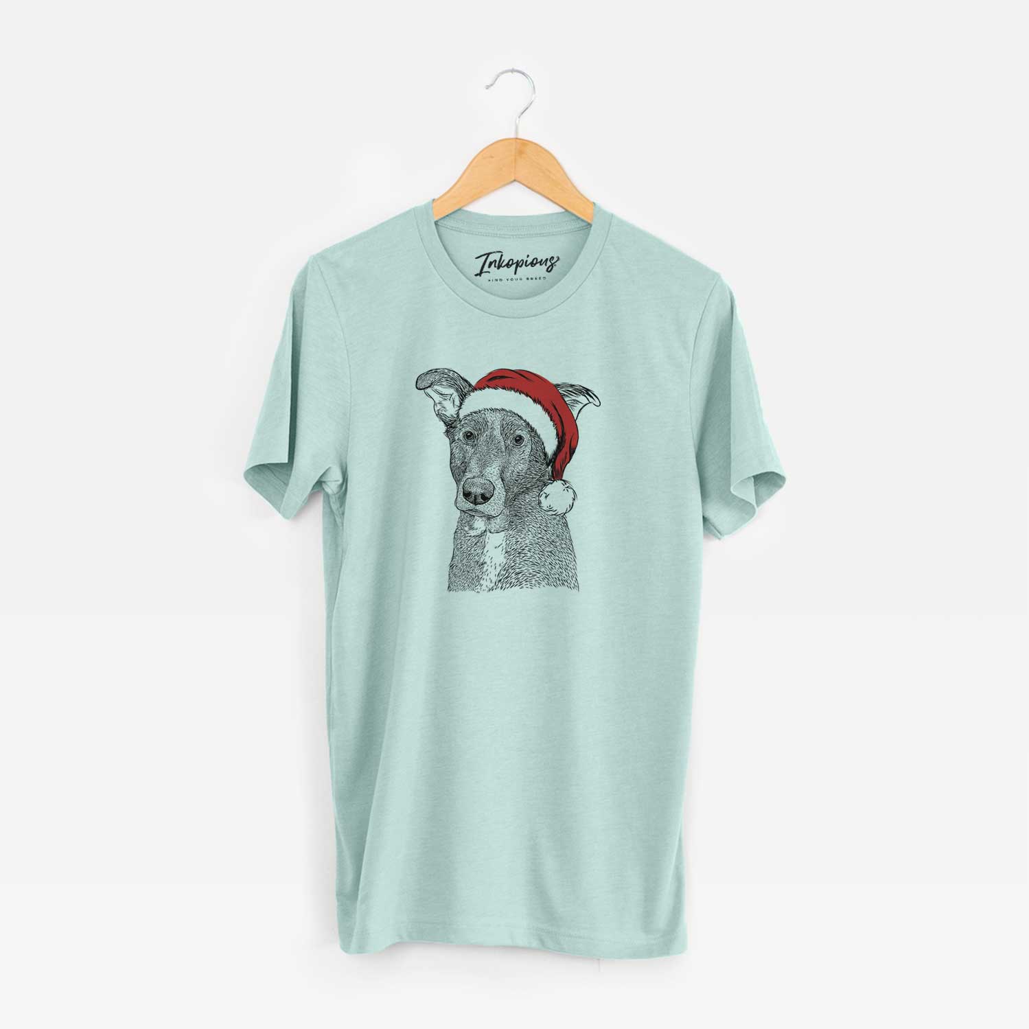 Santa Wilbur the Shepherd Mix - Unisex Crewneck