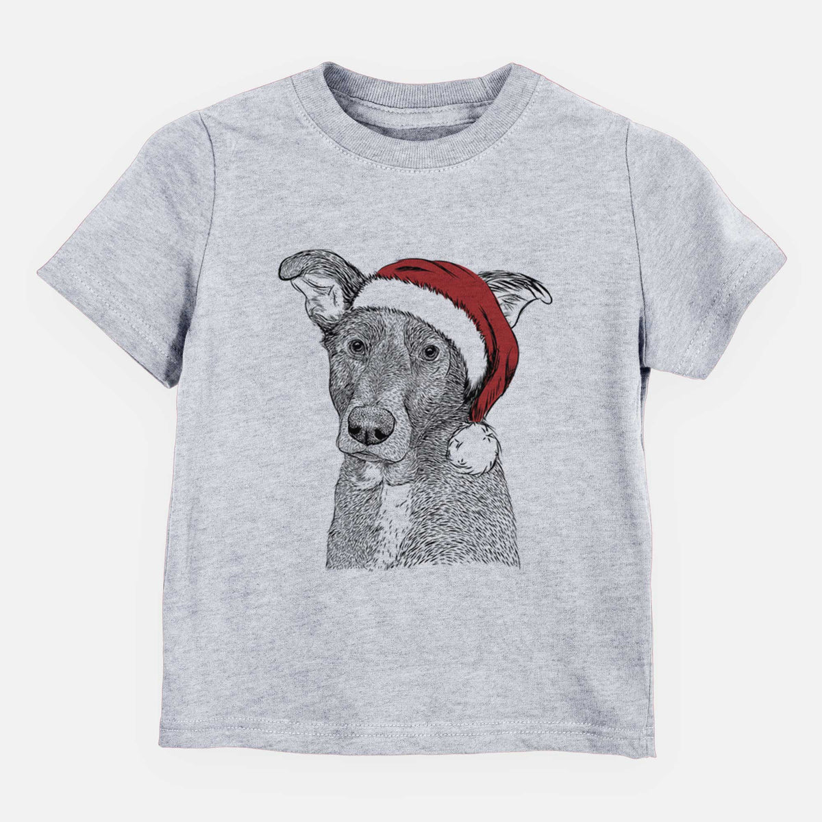 Santa Wilbur the Shepherd Mix - Kids/Youth/Toddler Shirt