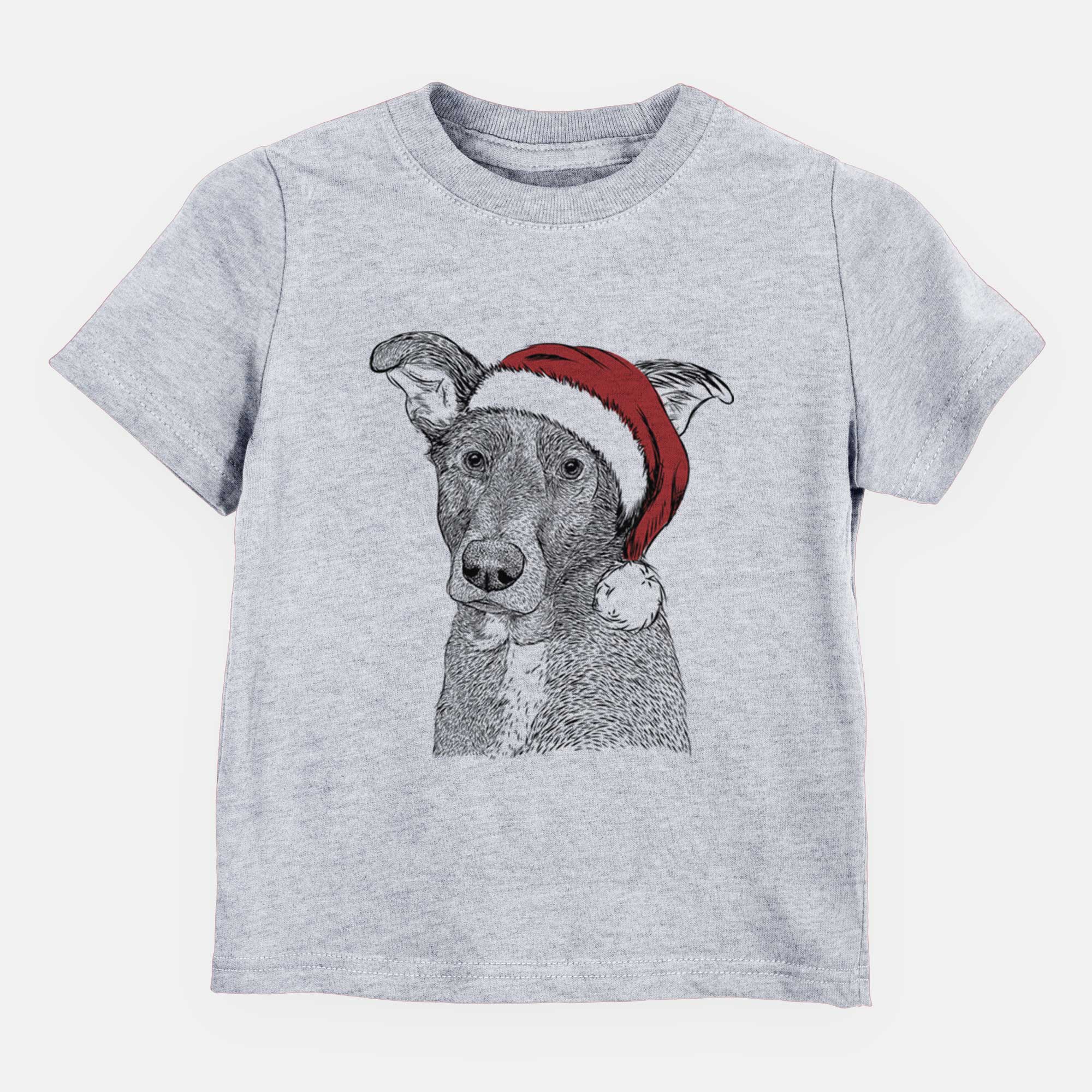 Santa Wilbur the Shepherd Mix - Kids/Youth/Toddler Shirt